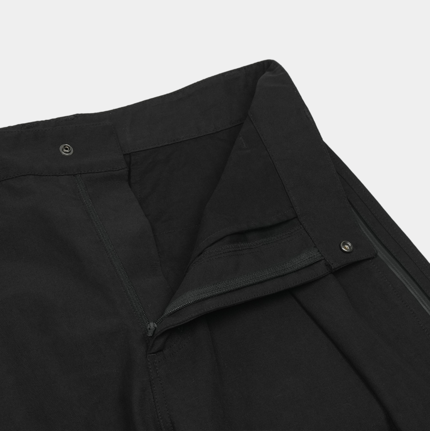 San San Affine Curve Pants - Black
