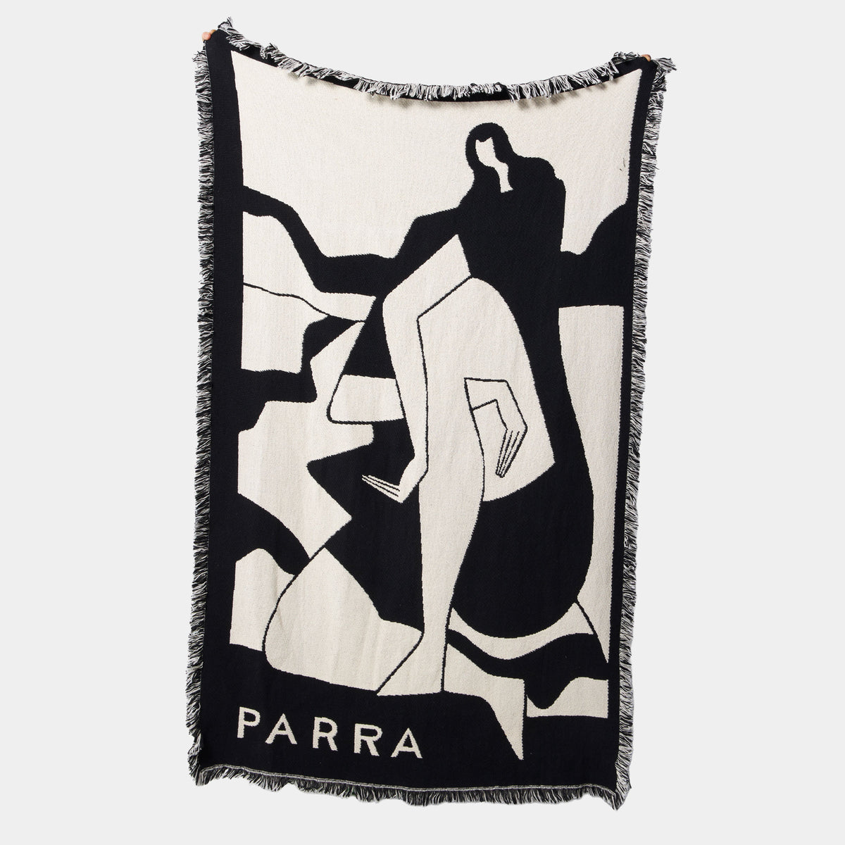 By Parra Waiting For You Throw Blanket - Black