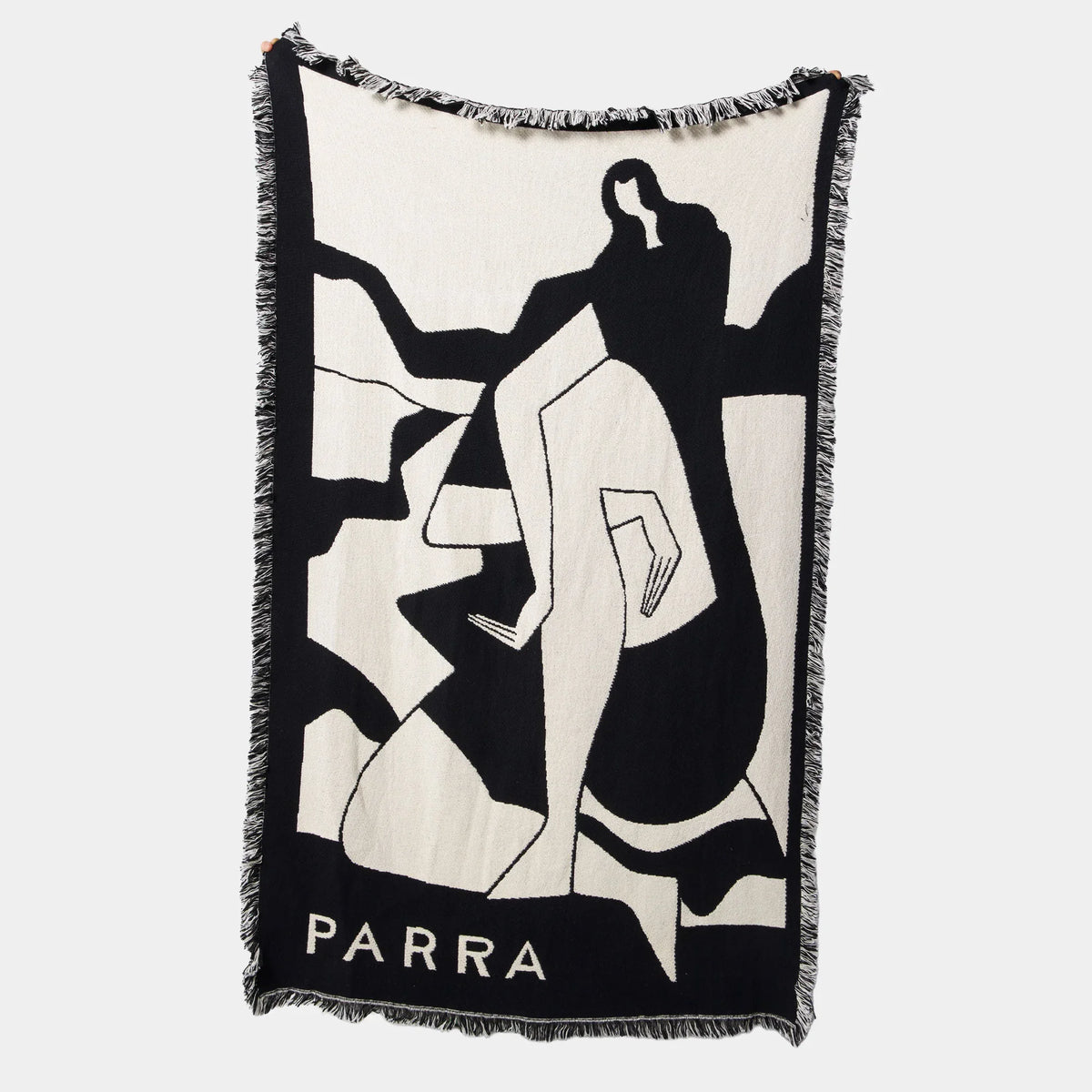 By Parra Waiting For You Throw Blanket - Black