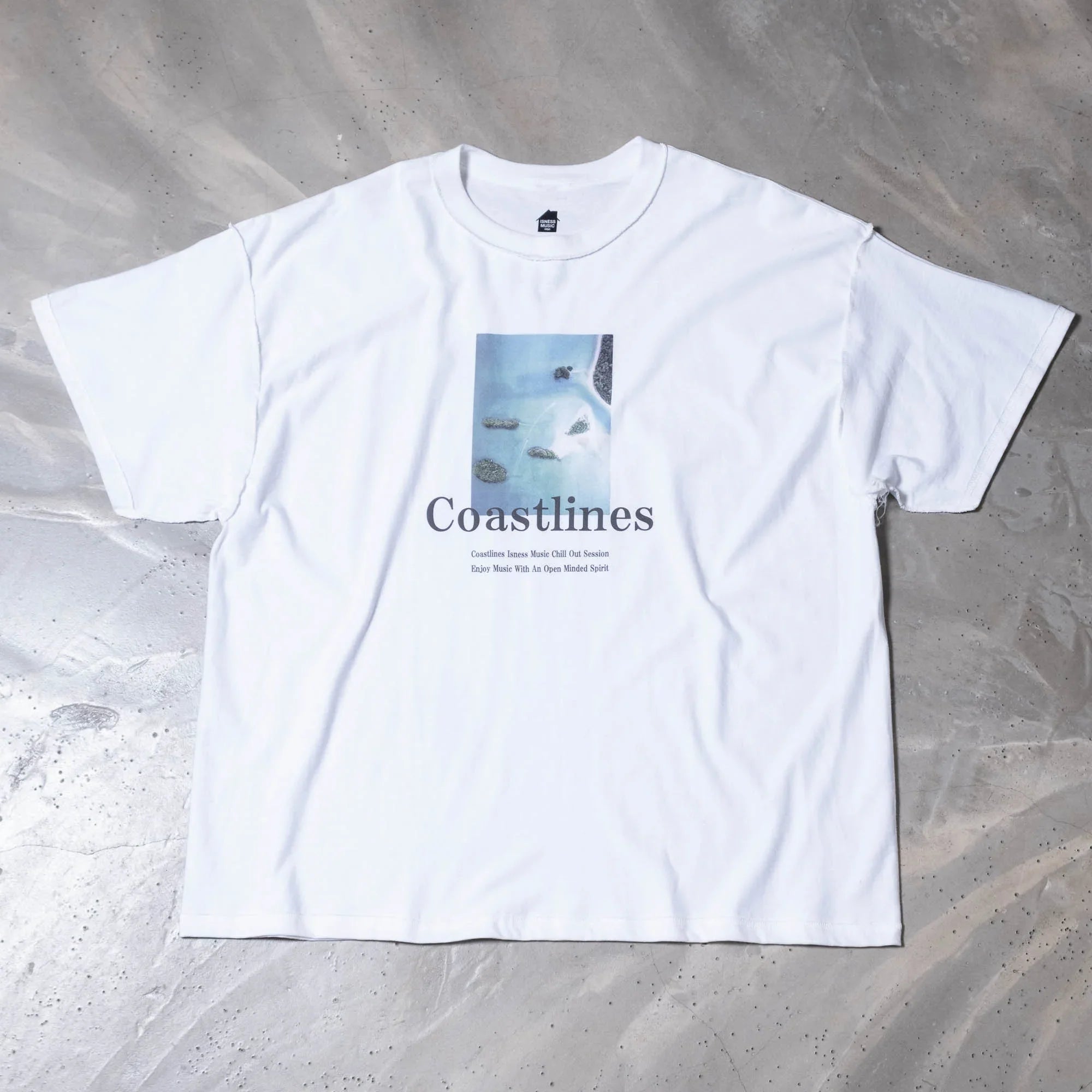 is-ness Coastlines Cassette/Tee - White
