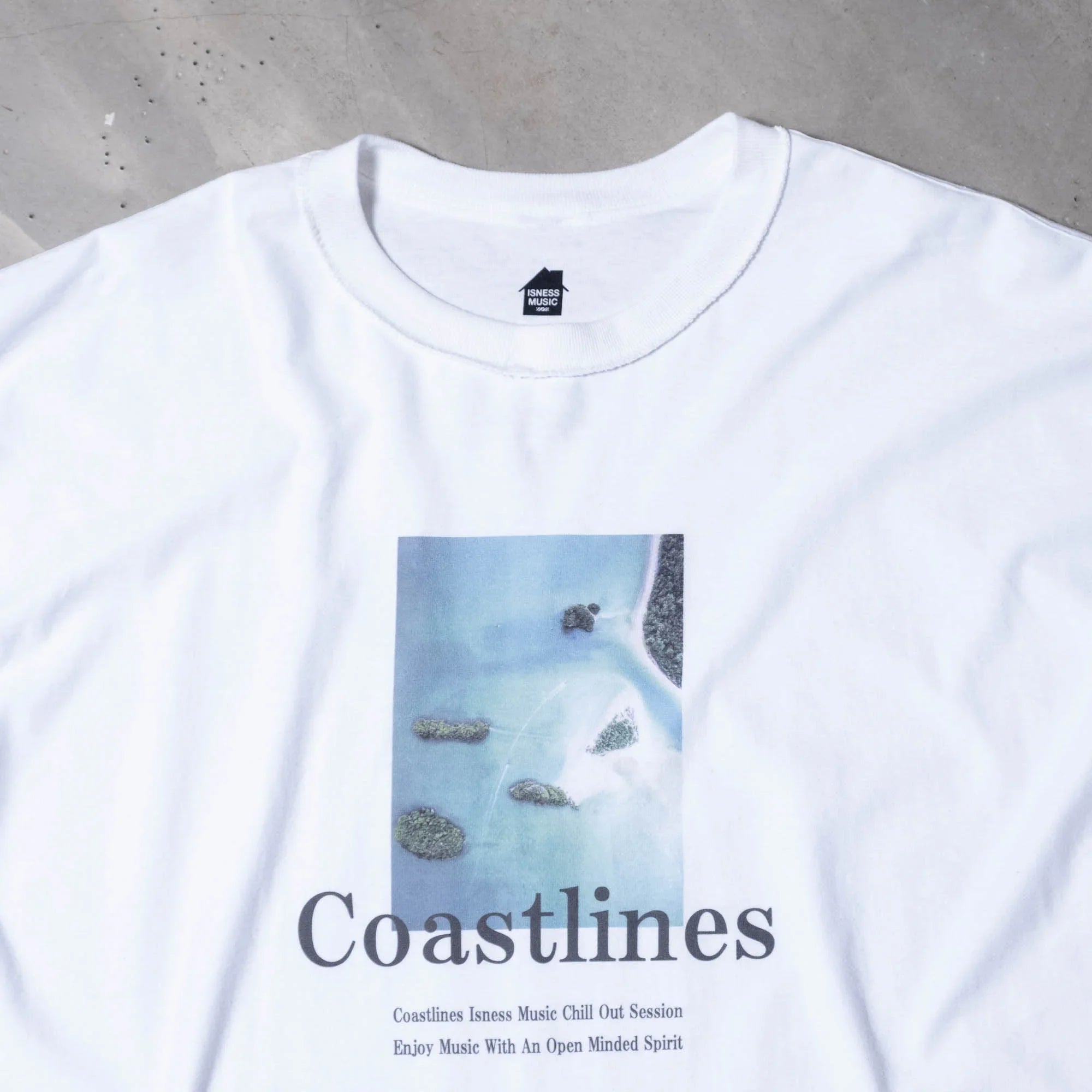 is-ness Coastlines Cassette/Tee - White