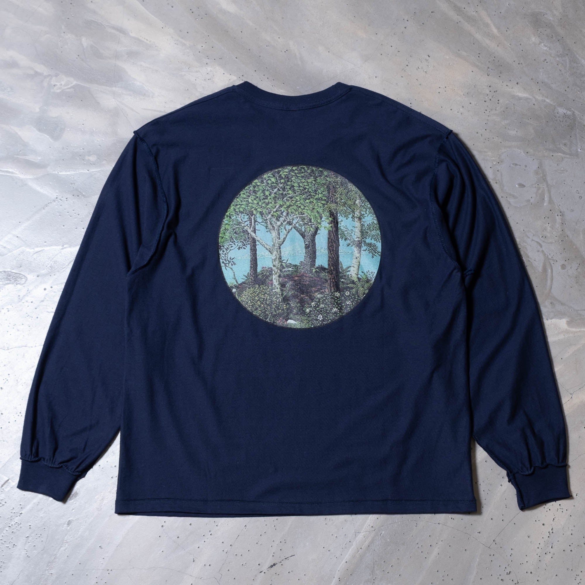 is-ness QV LS Tee - Navy