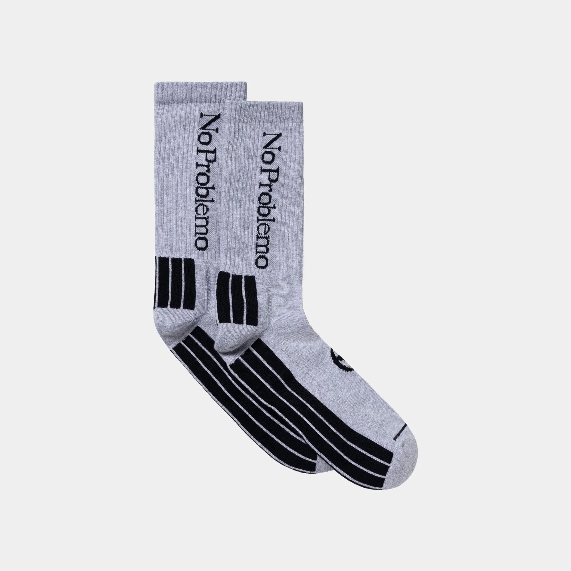 No Problemo Sock - Grey Marl - Never Never