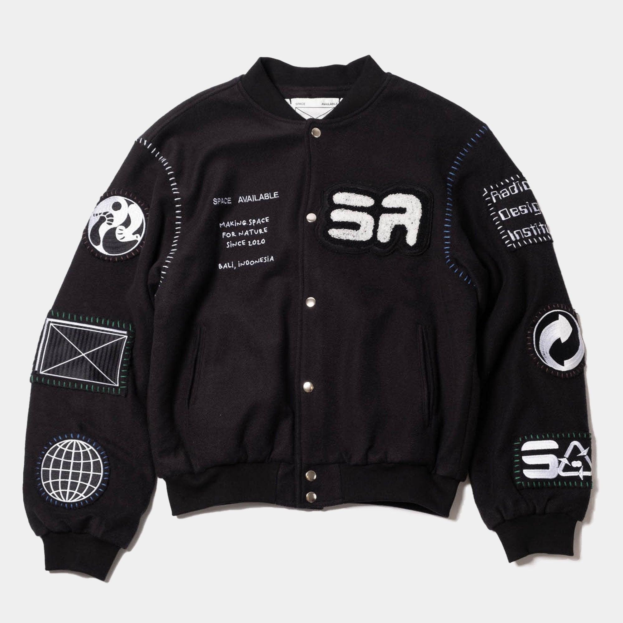 Space Available Studio Varsity Jacket - Black - Never Never