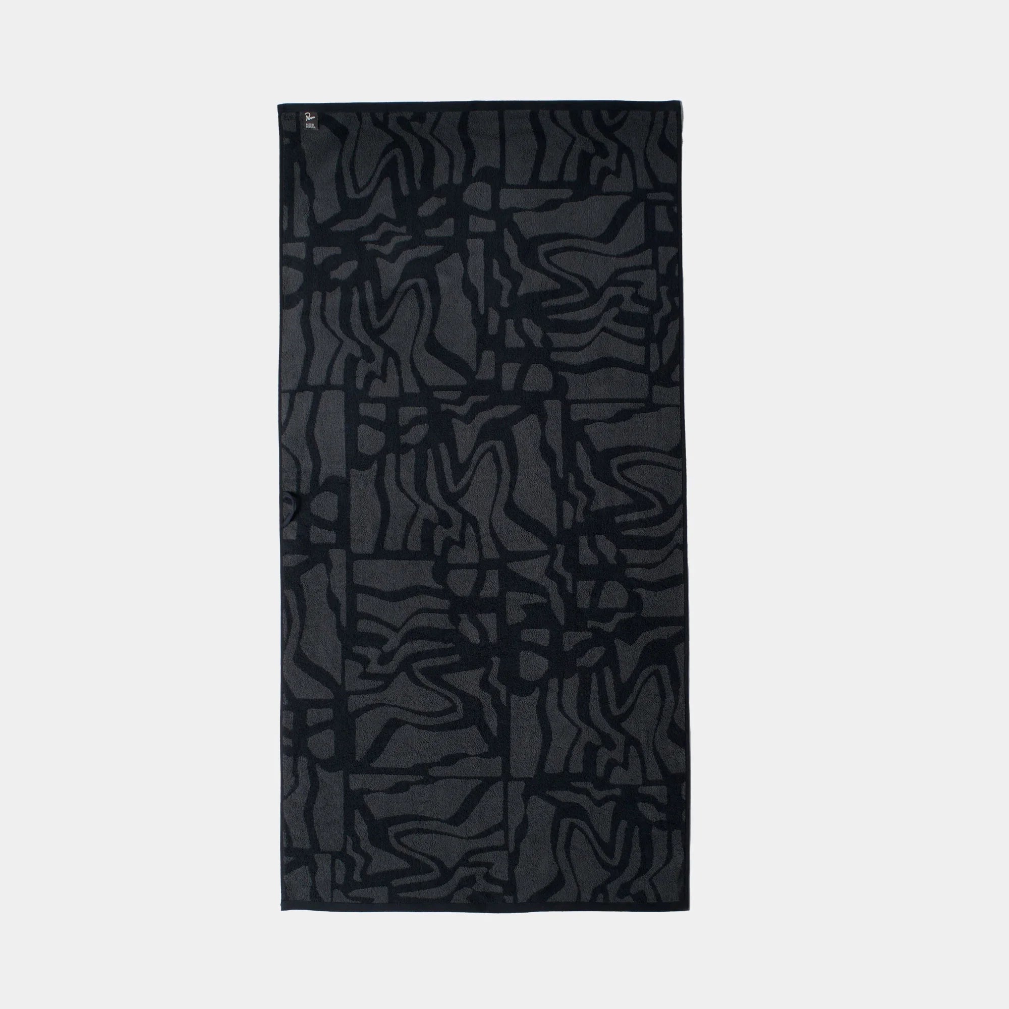By Parra Broken FTP Bath Towel Set Of 2 - Black