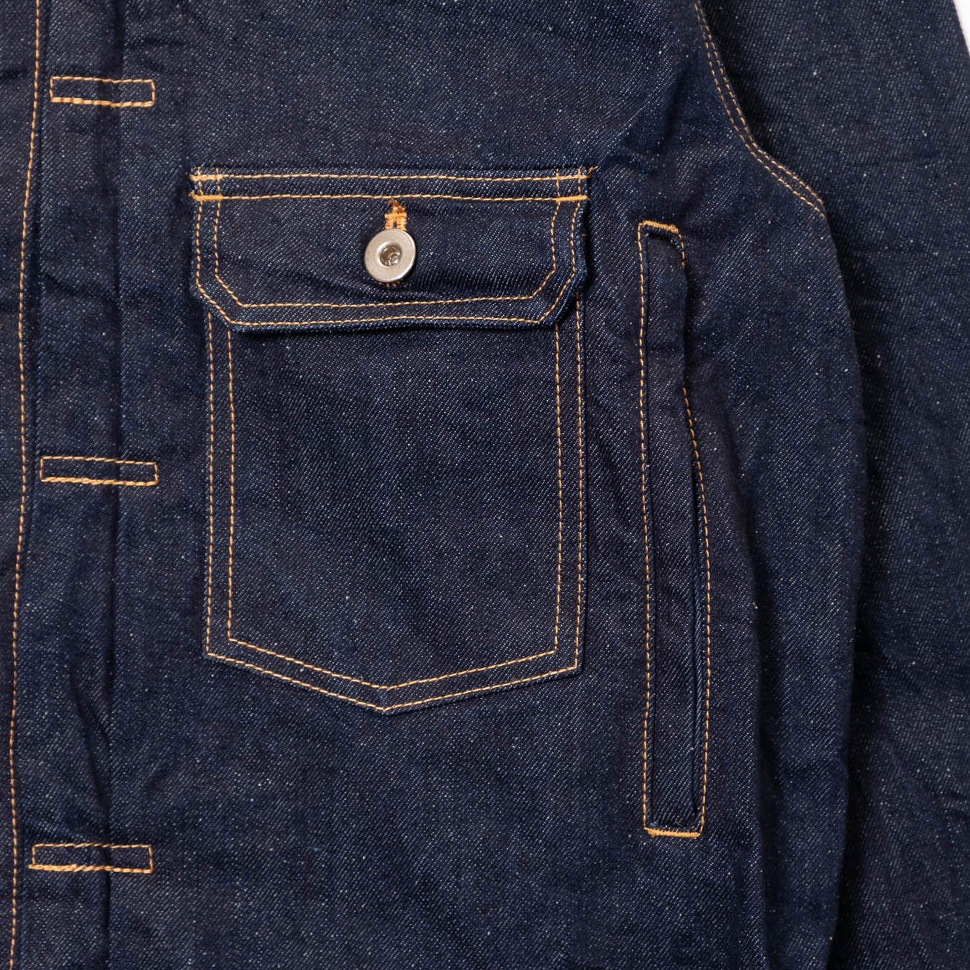 is-ness Silk Denim Jacket - Indigo