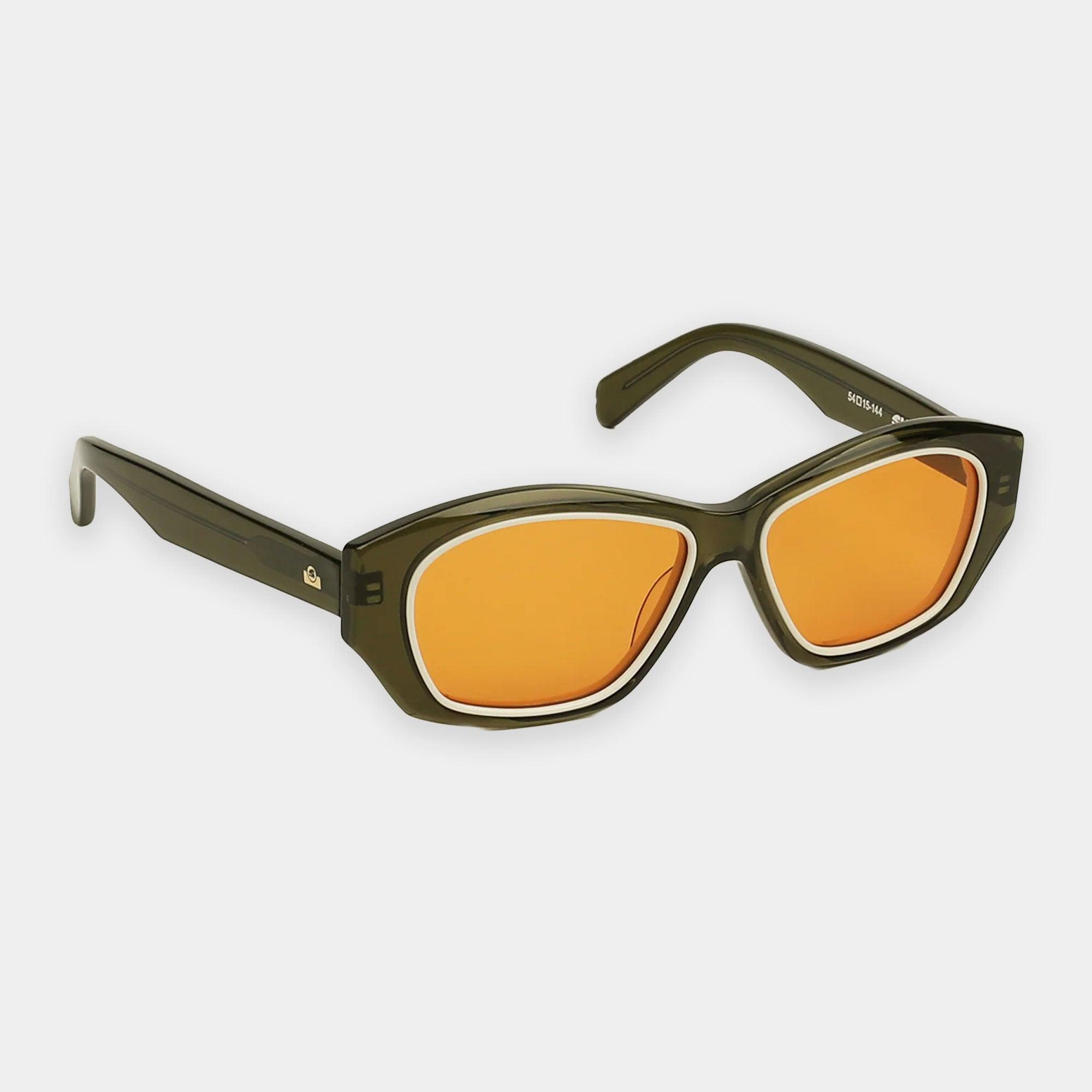 Sub Sun SUB010 Sunglasses - Transparent Green/Orange - Never Never