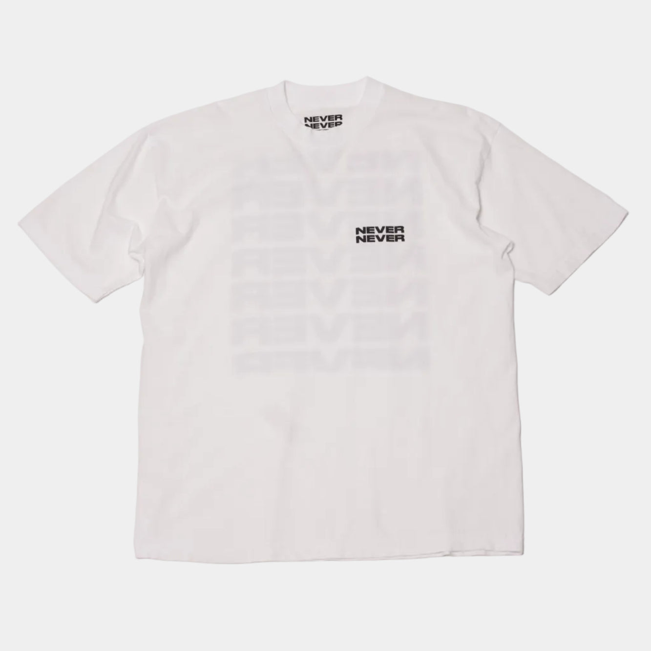 Never Never Stack Tee - White