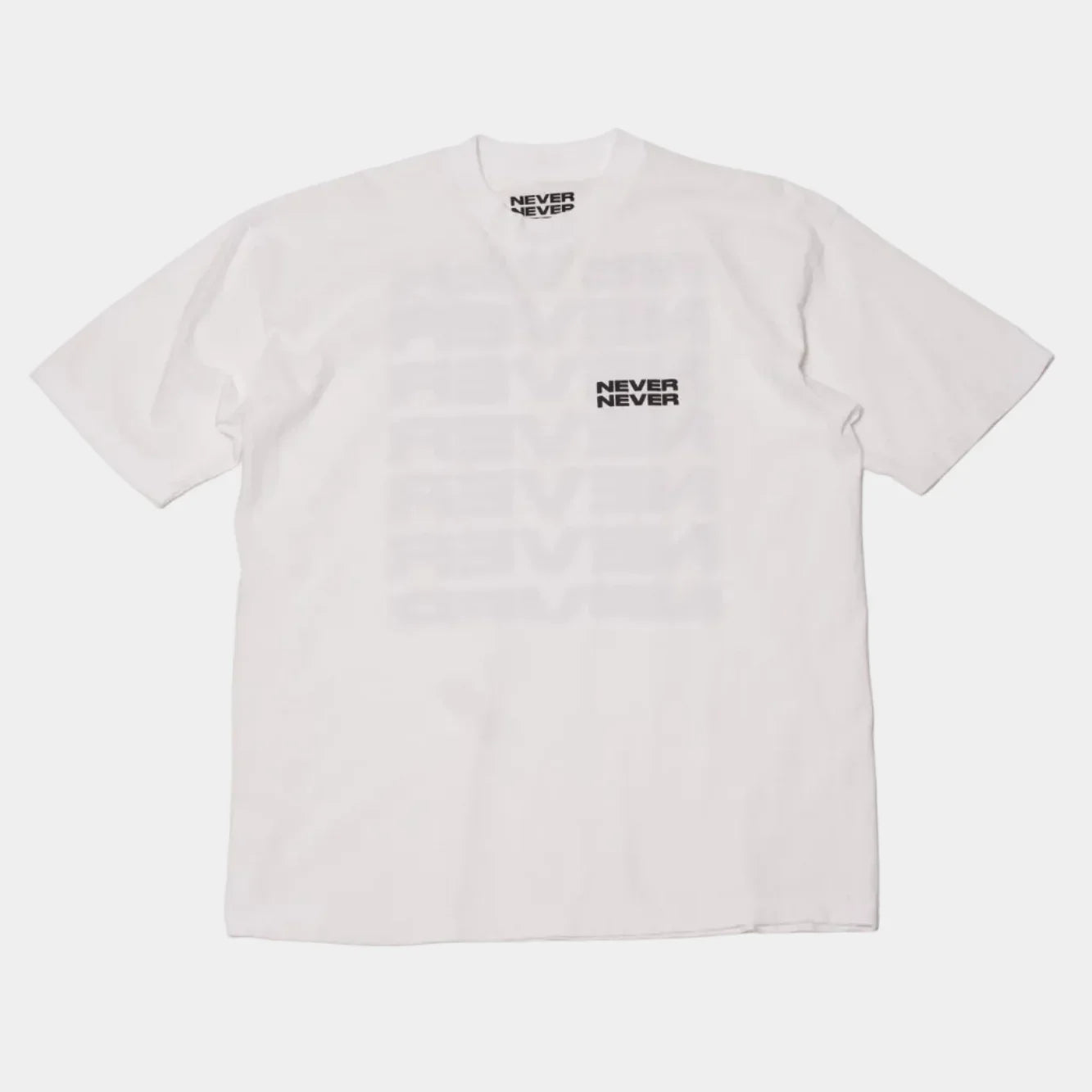 Never Never Stack Tee - White