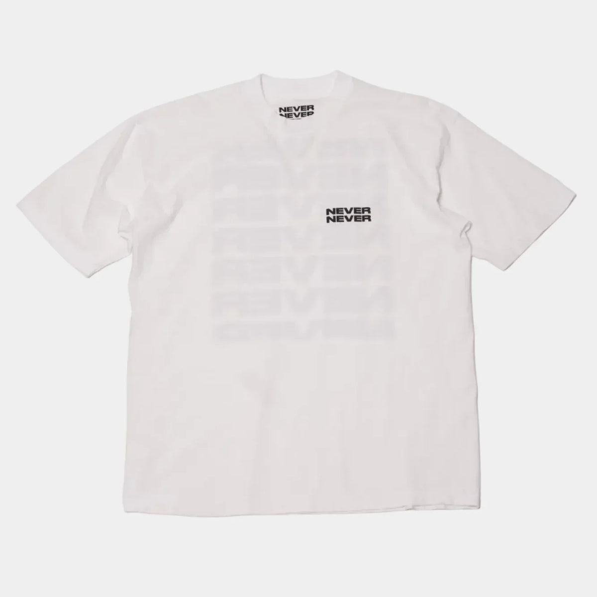 Never Never Stack Tee - White