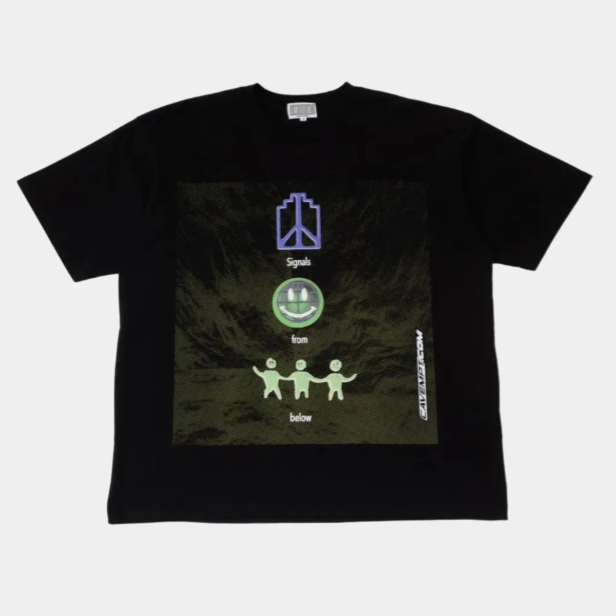 Cav Empt Signals From Below Big T-Shirt - Black