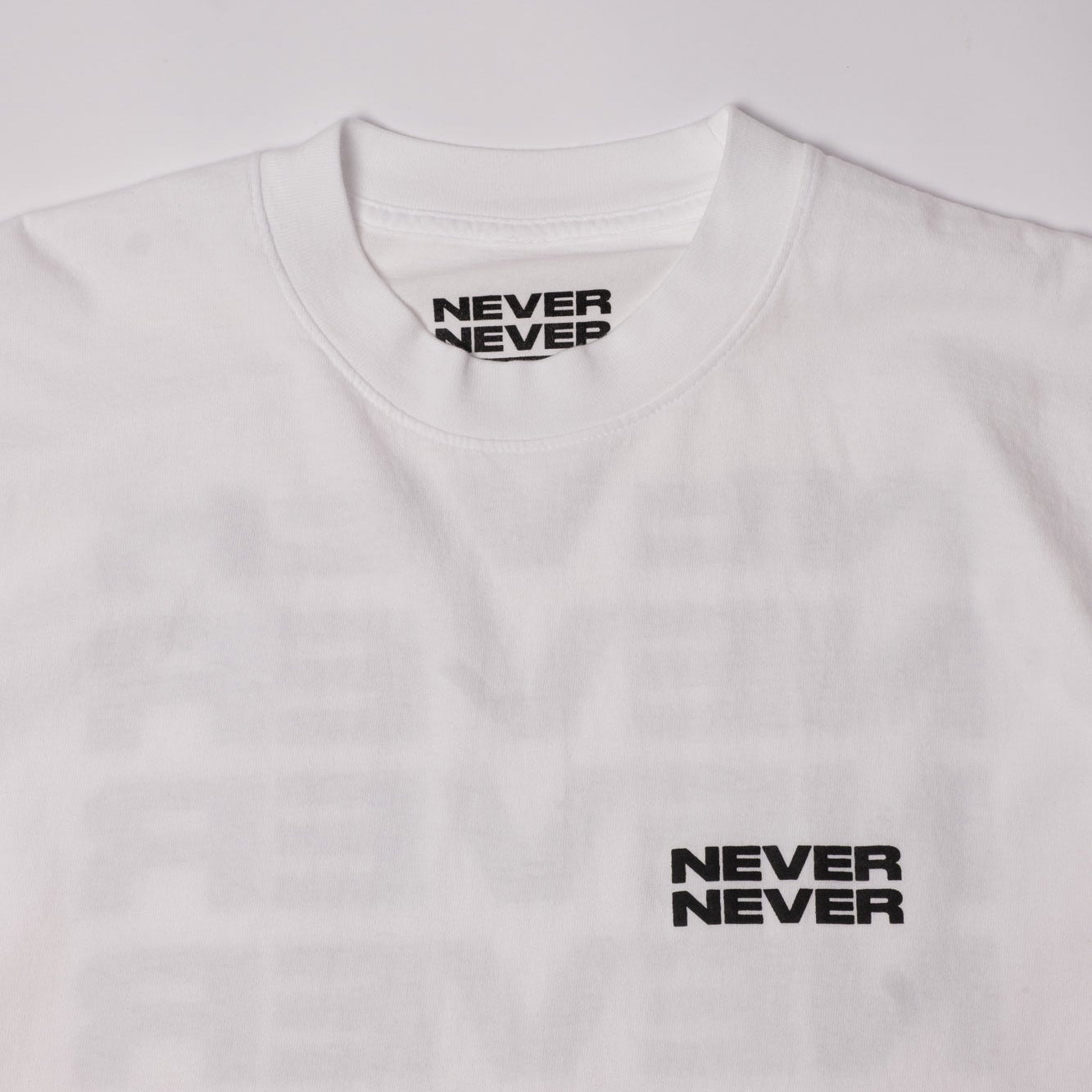 Never Never Stack Tee - White