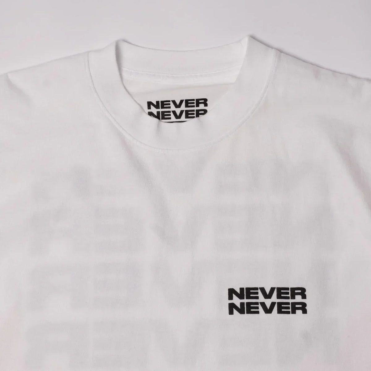 Never Never Stack Tee - White