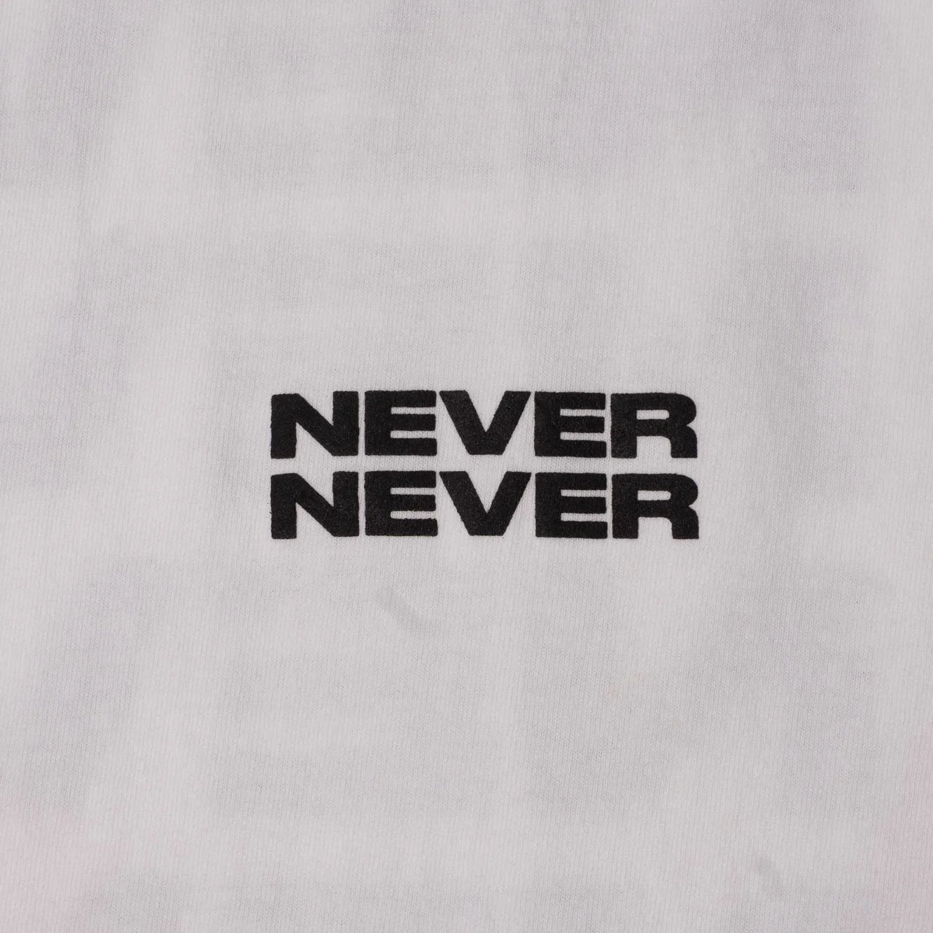 Never Never Stack Tee - White
