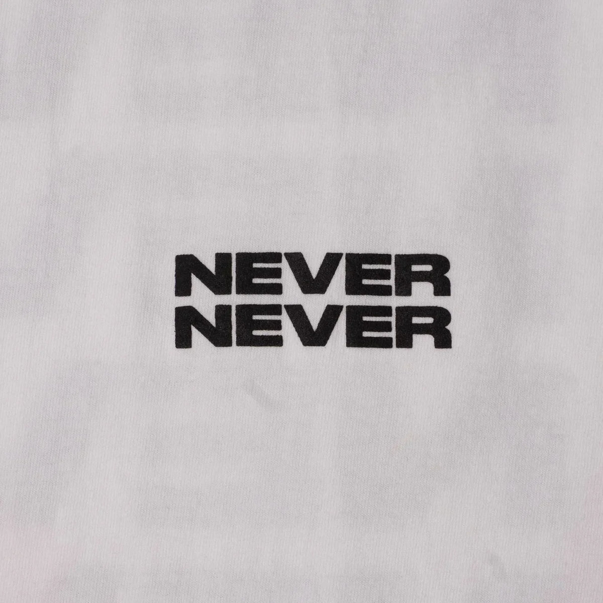 Never Never Stack Tee - White
