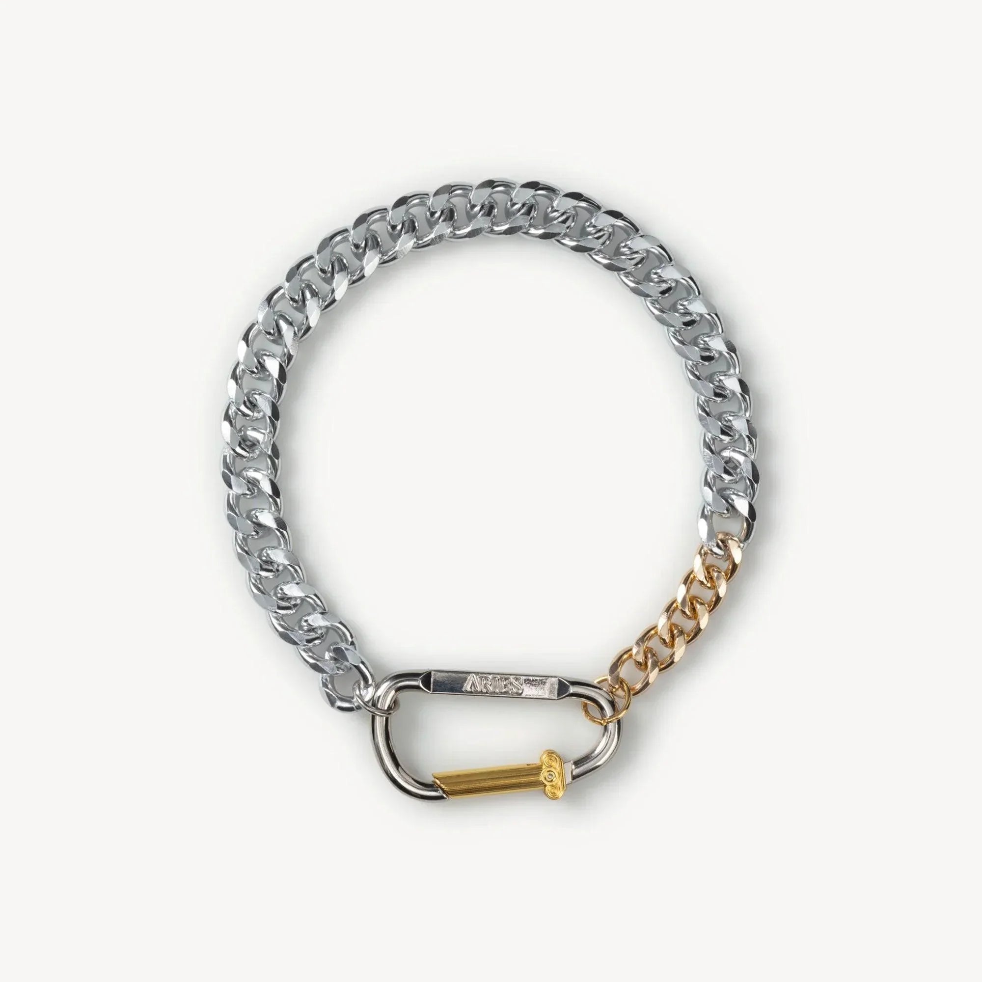 Aries Column Carabiner Necklace - Silver - Never Never