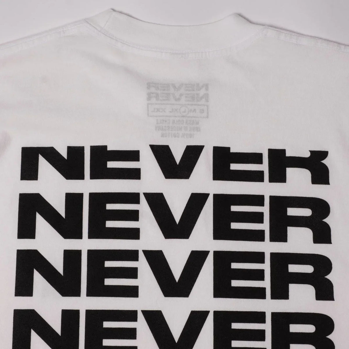 Never Never Stack Tee - White