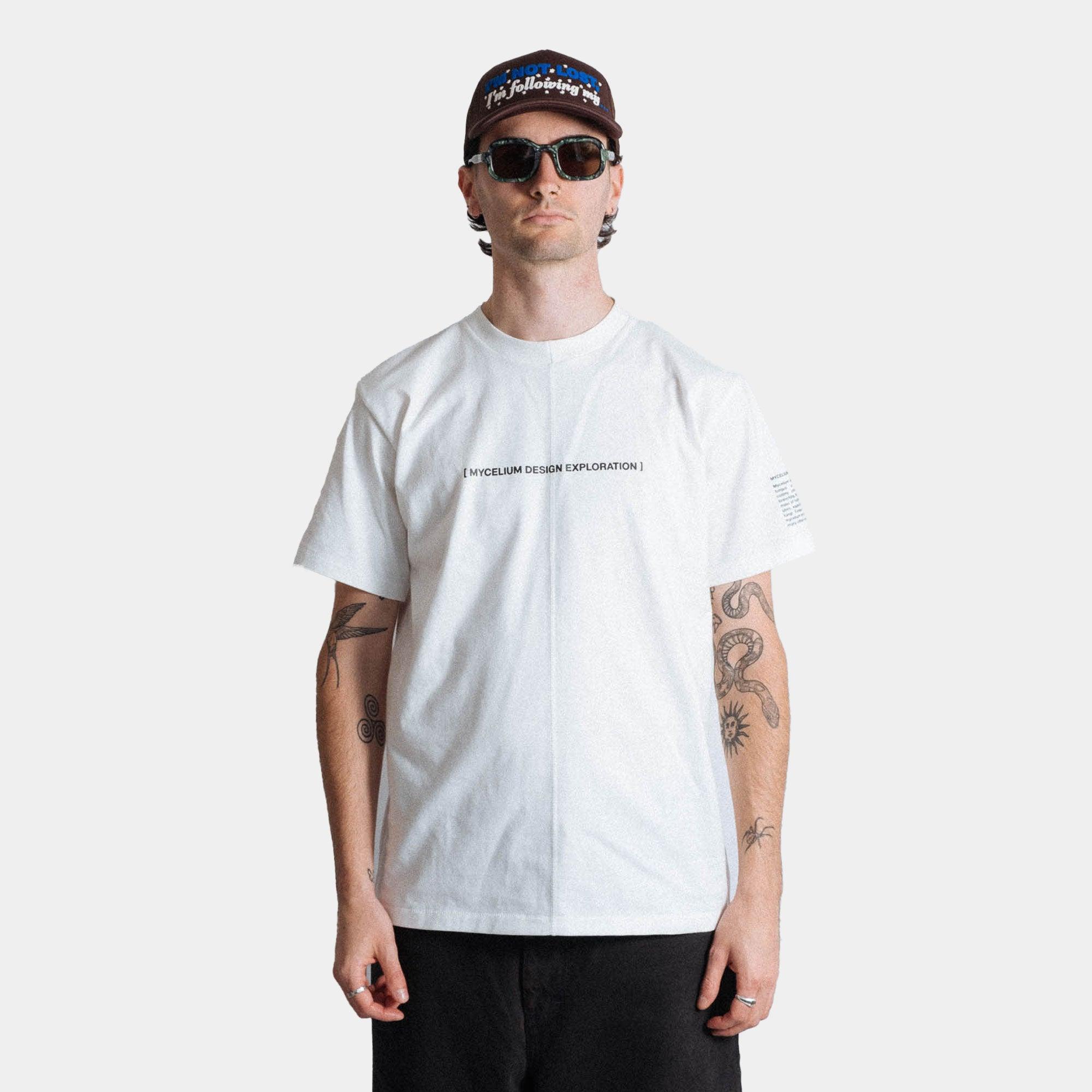 Space Available Mycelium Design Exploration Tee - White - Never Never