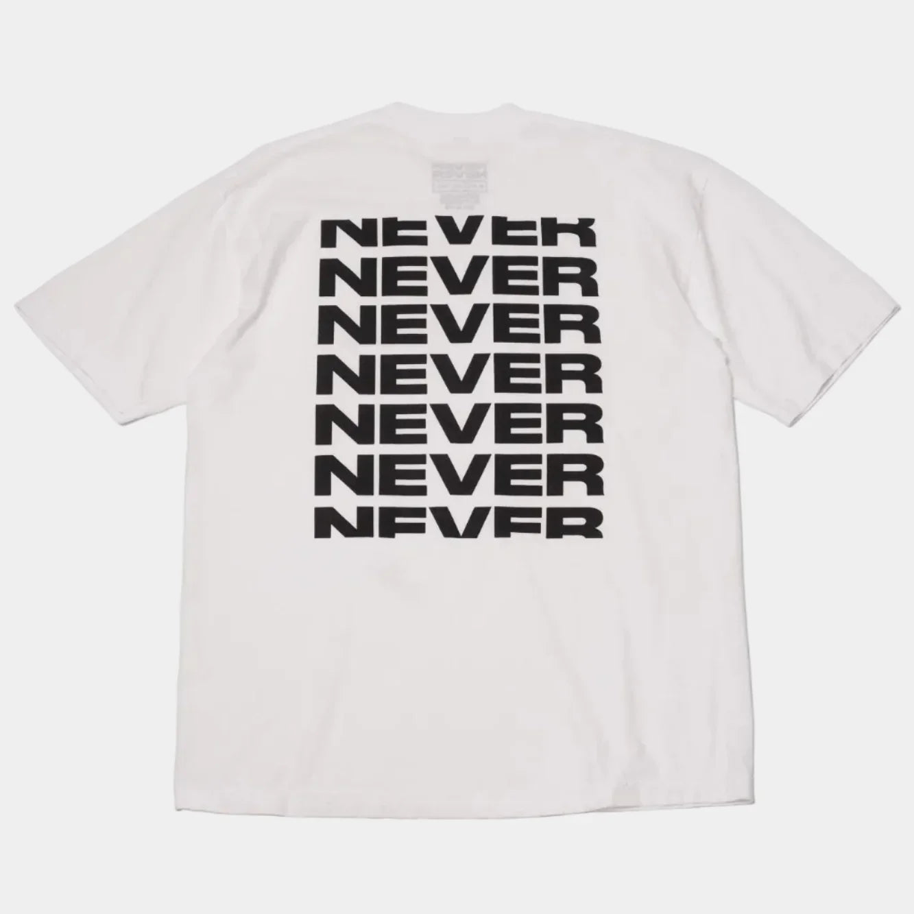 Never Never Stack Tee - White