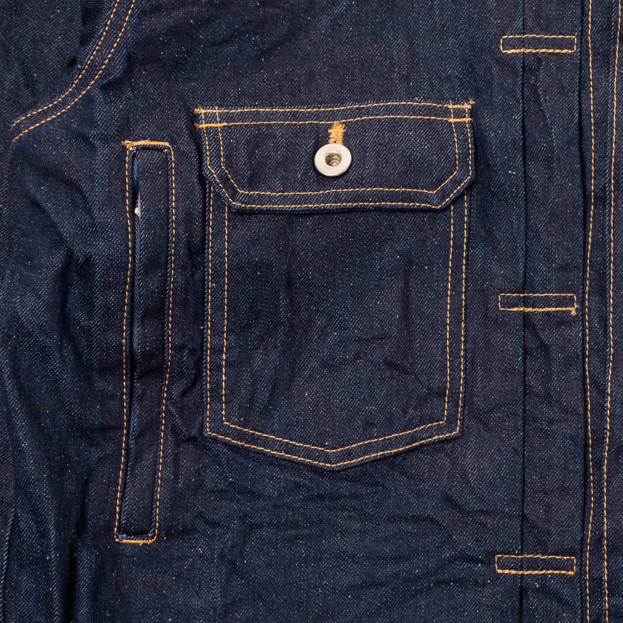 is-ness Silk Denim Jacket - Indigo - Never Never
