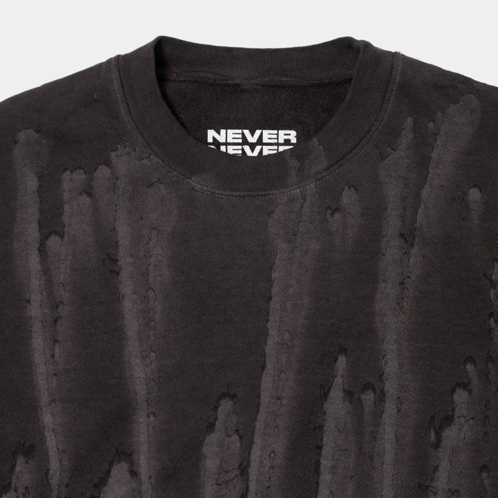 Never Never Concrète Sweatshirt - Black - Never Never