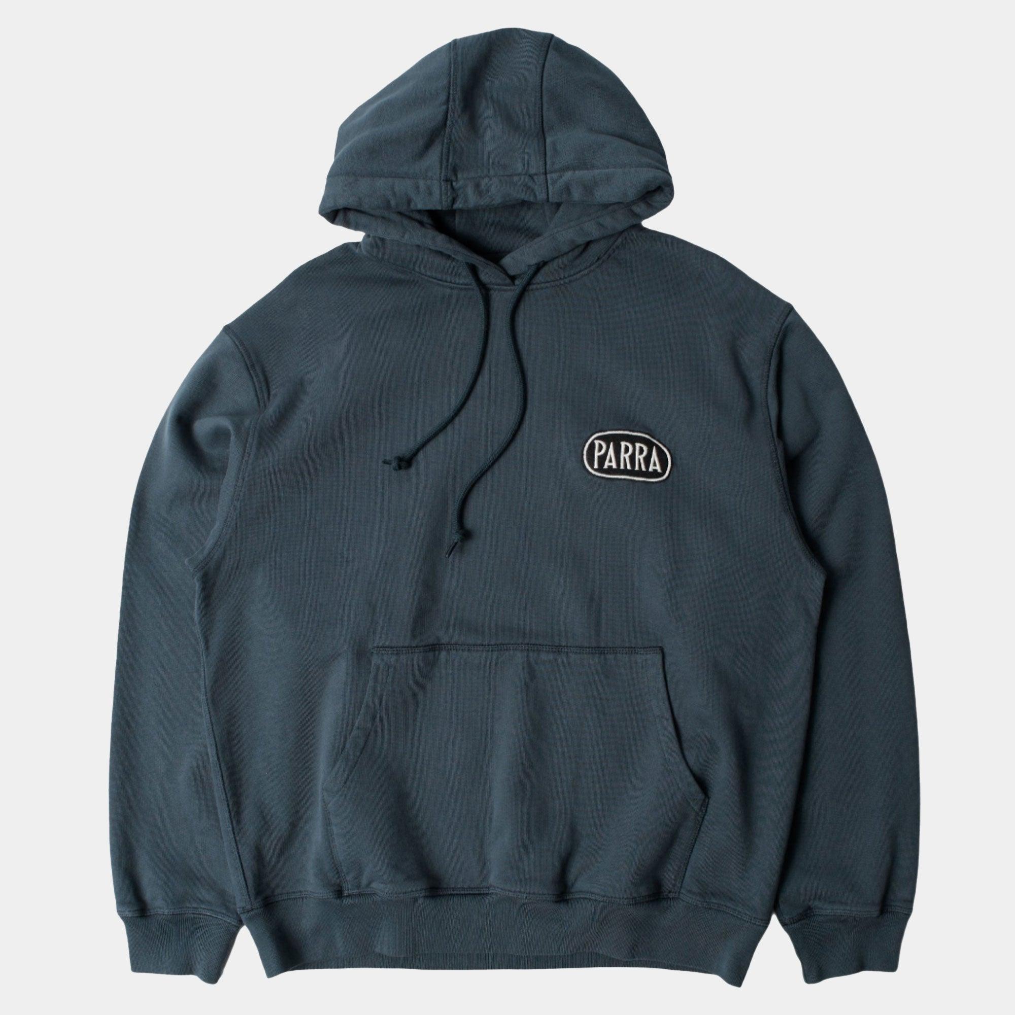 By Parra Oval Logo Hooded Sweatshirt - Washed Blue - Never Never