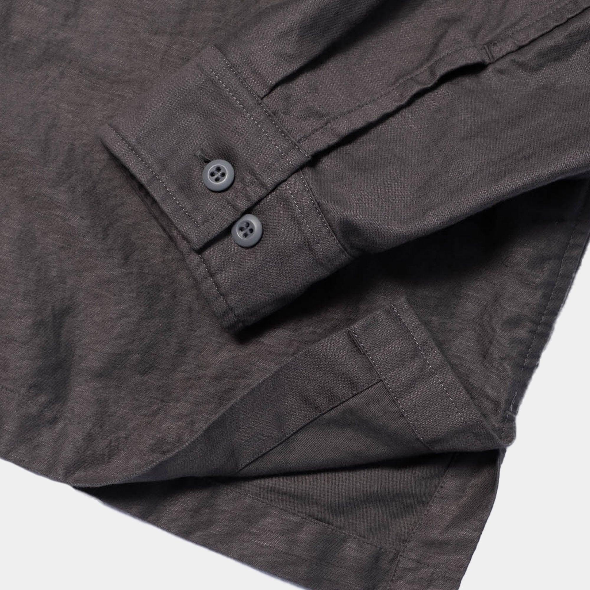 Cav Empt Cotton Linen Casual Shirt - Charcoal - Never Never