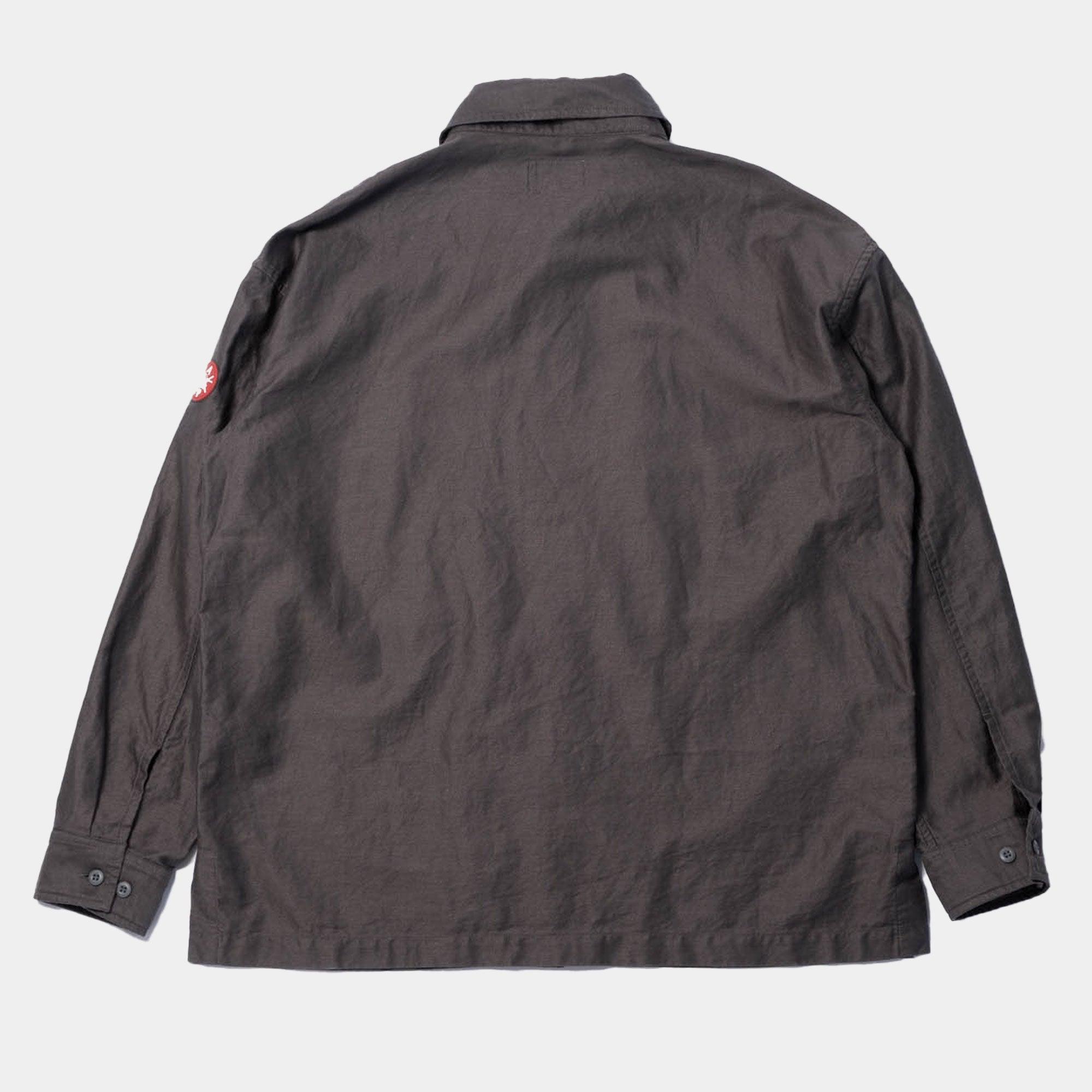 Cav Empt Cotton Linen Casual Shirt - Charcoal - Never Never