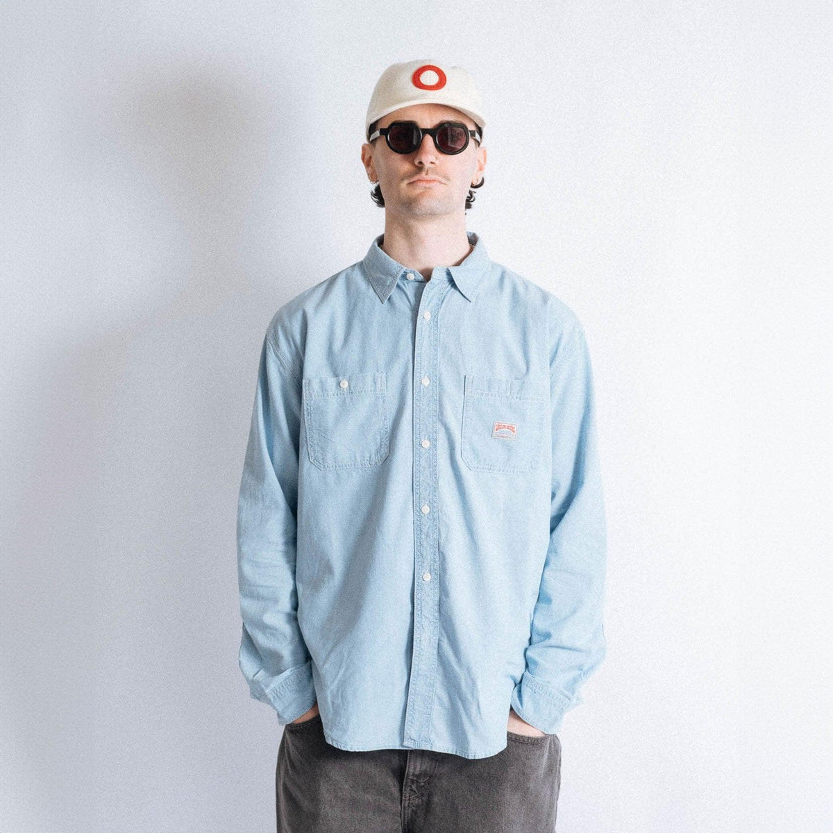 thisisneverthat Chambray Shirt - Blue - Never Never