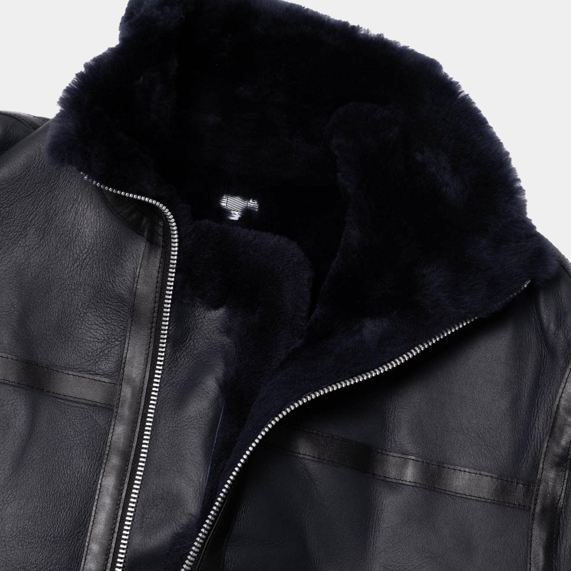 Cav Empt Sheepskin Bomber Jacket - Navy - Never Never