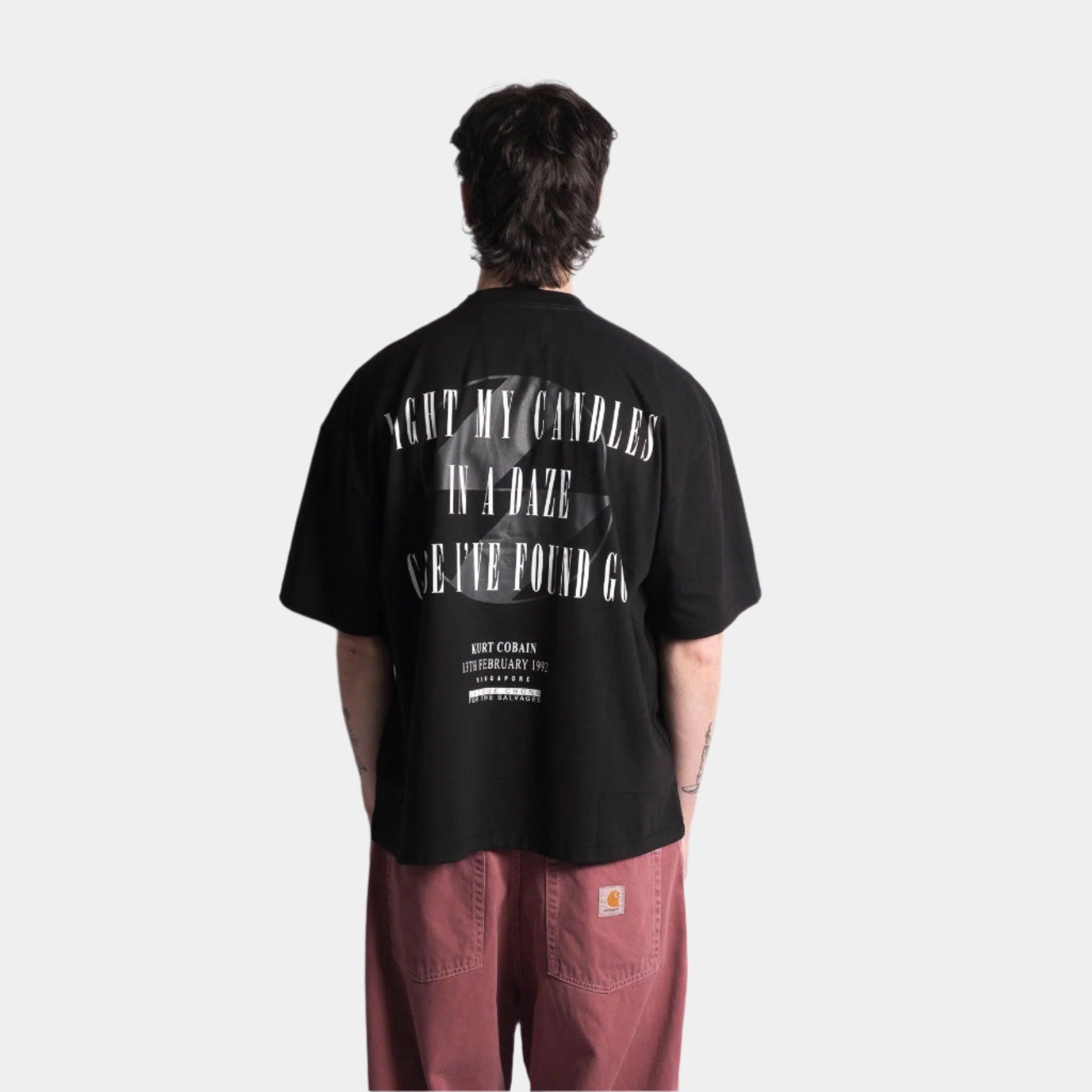 The Salvages Kurdt OS T-Shirt - Black - Never Never