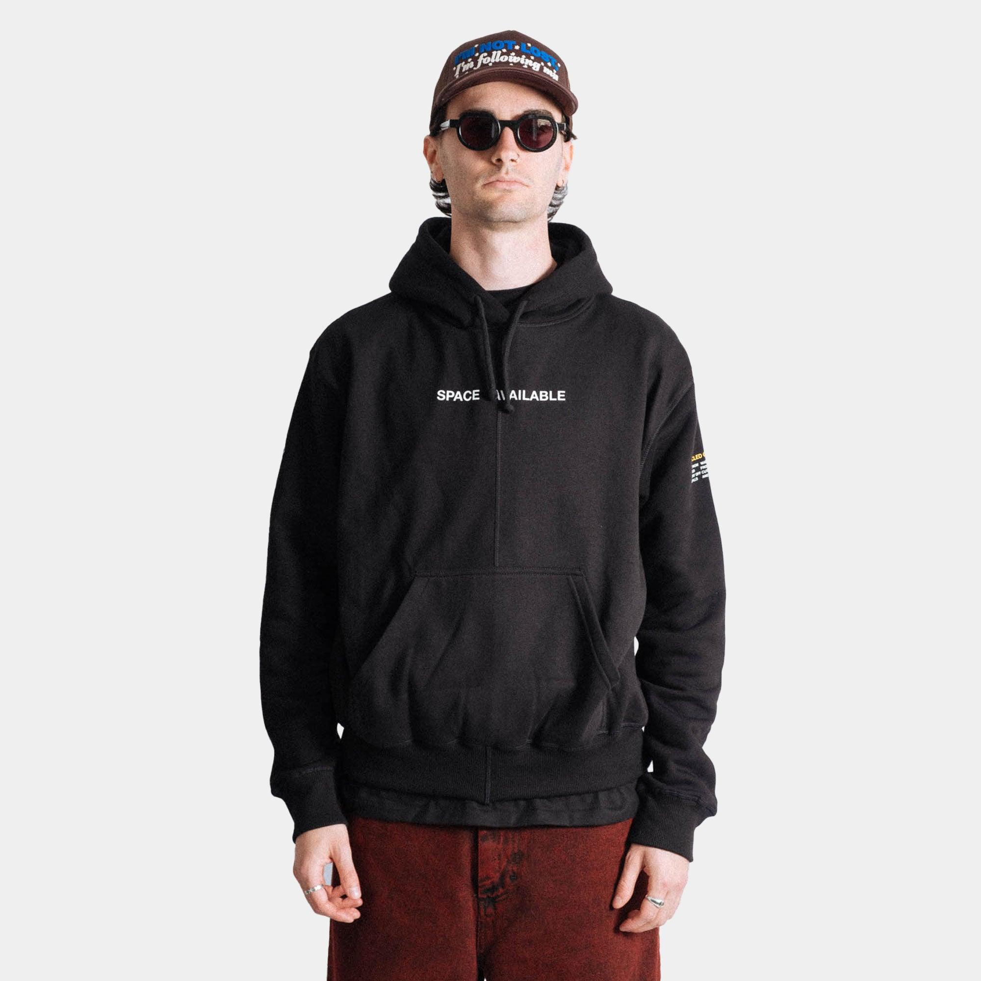 Space Available Making Space Hoodie - Black - Never Never