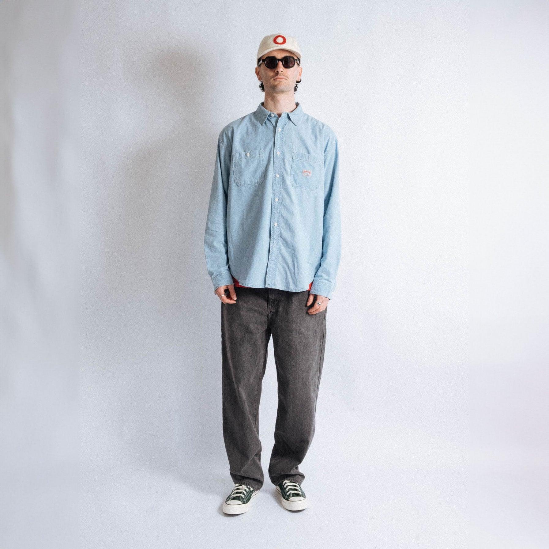 thisisneverthat Chambray Shirt - Blue - Never Never