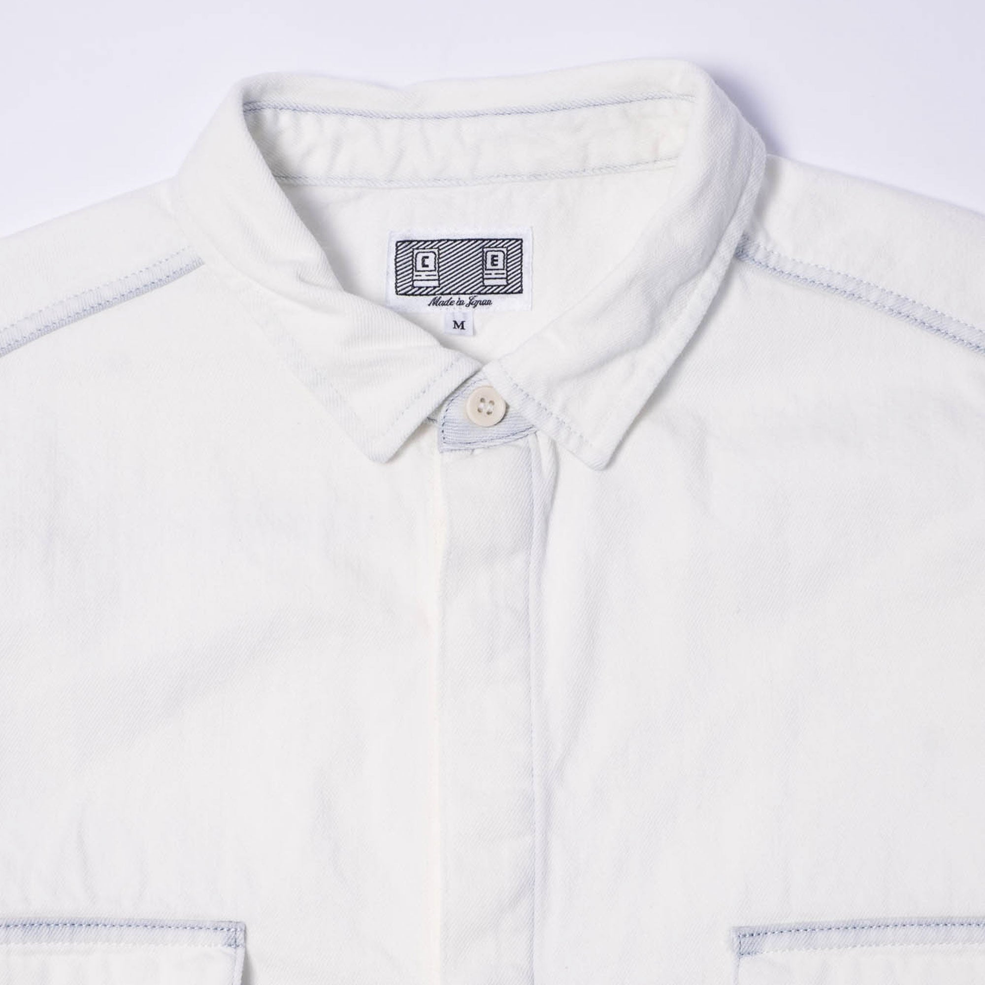 Cav Empt ULT Bleached Denim Big Shirt - White