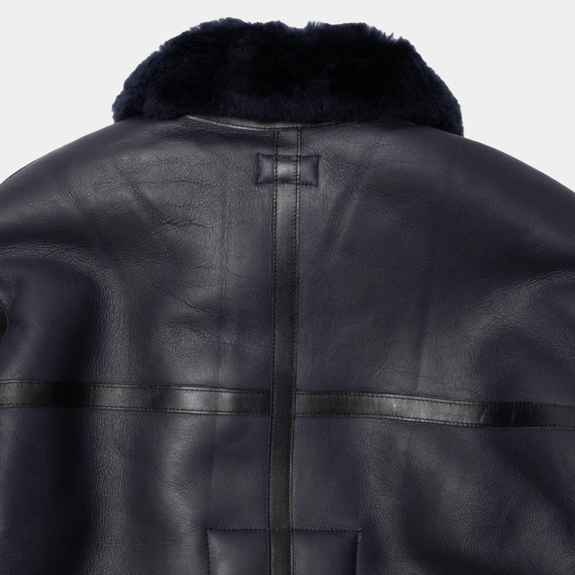 Cav Empt Sheepskin Bomber Jacket - Navy - Never Never