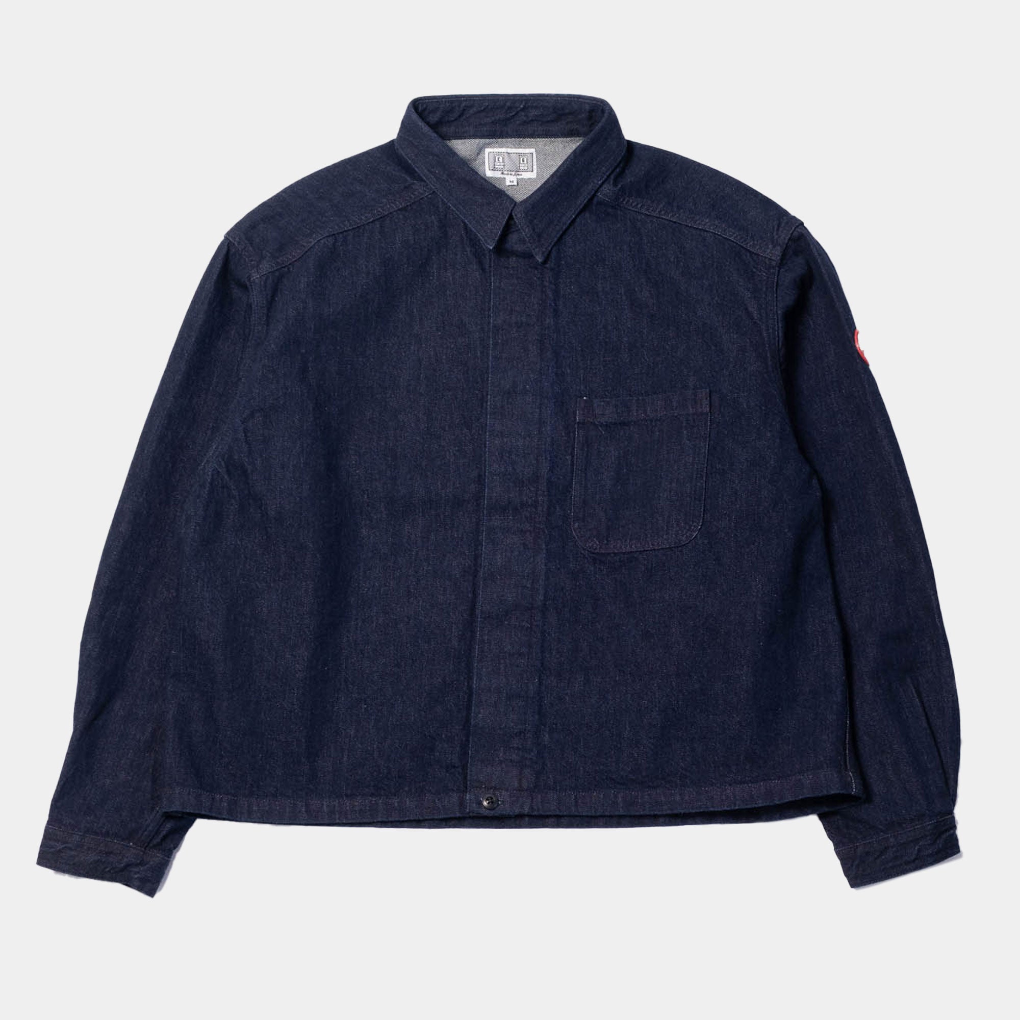 Cav Empt Denim Short Shirt Jacket - Indigo