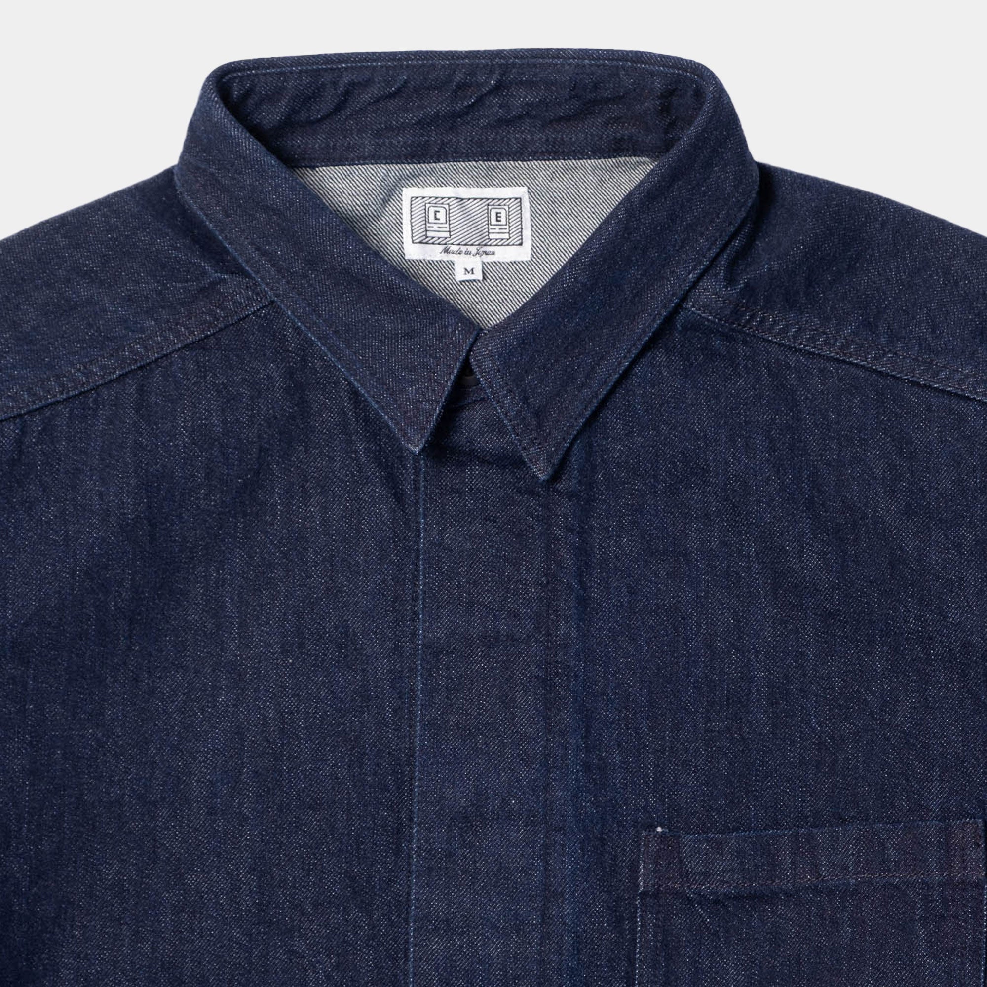 Cav Empt Denim Short Shirt Jacket - Indigo