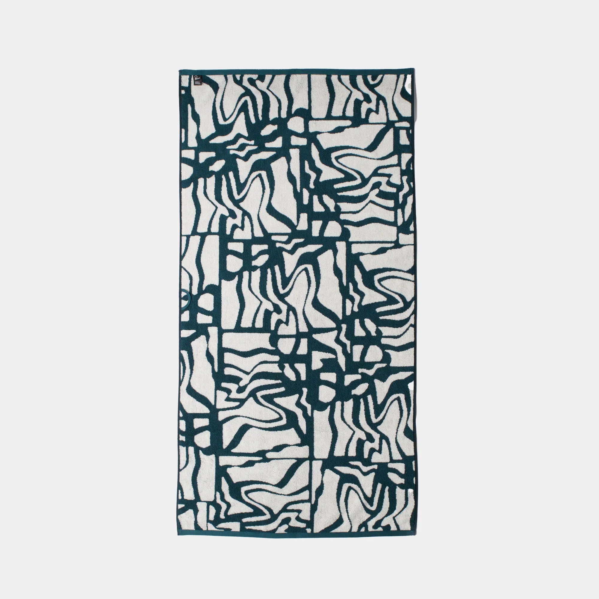 By Parra Broken FTP Bath Towel Set Of 2 - Teal Green