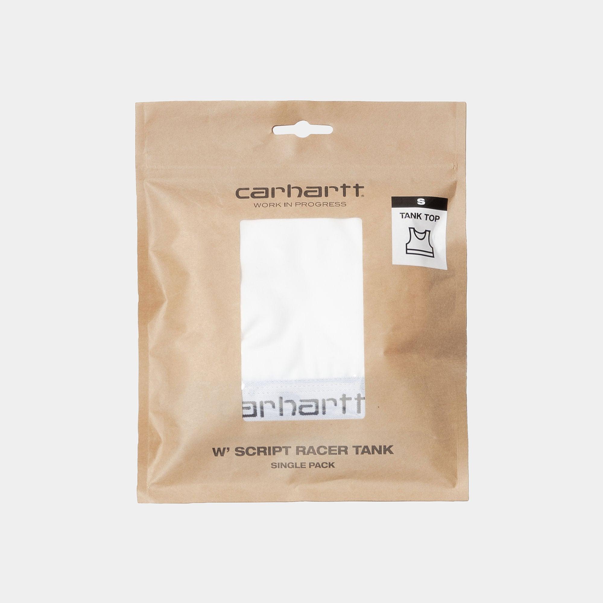 Carhartt WIP Women's Script Racer Tank - White - Never Never