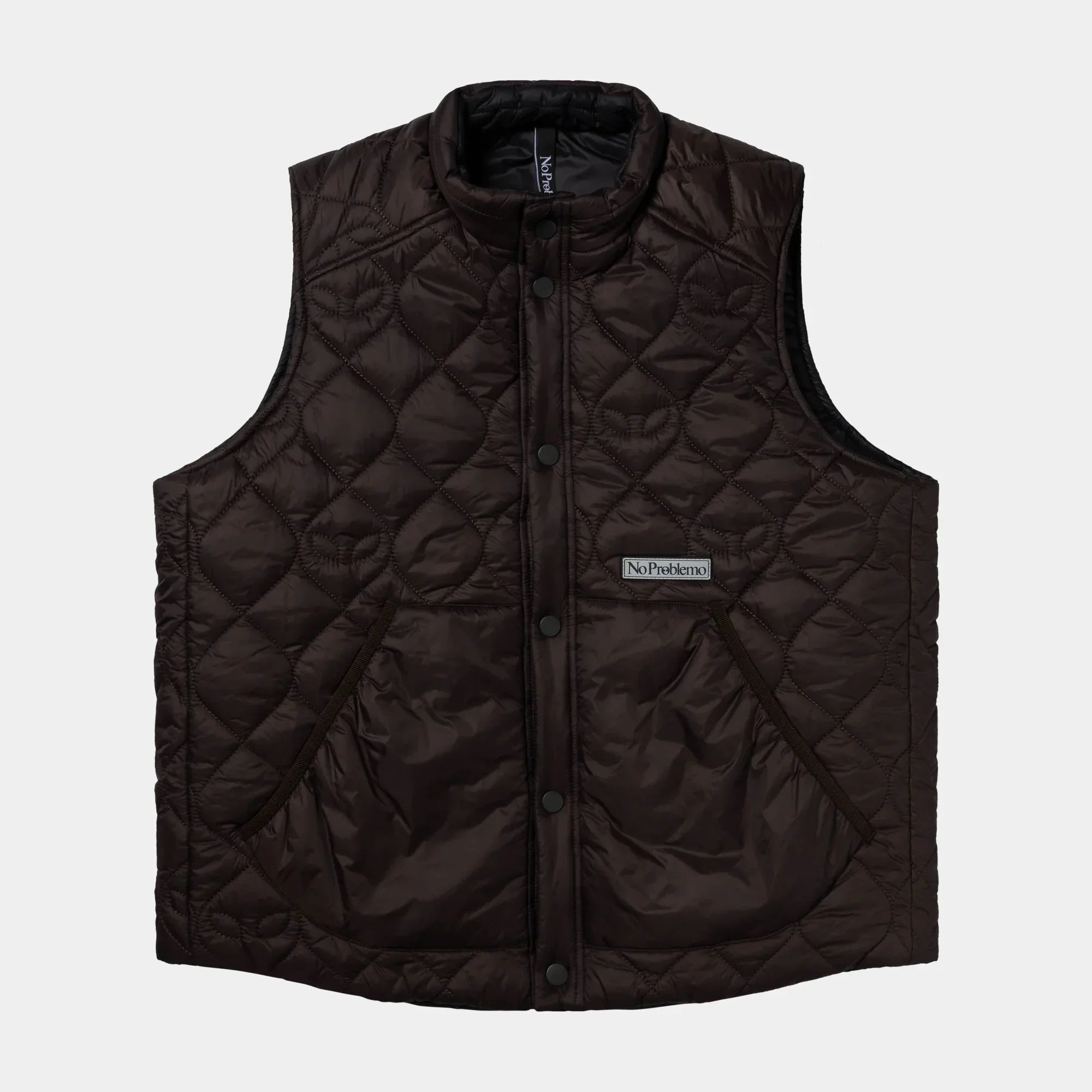 No Problemo Reversible Alien-O Liner Vest - Brown