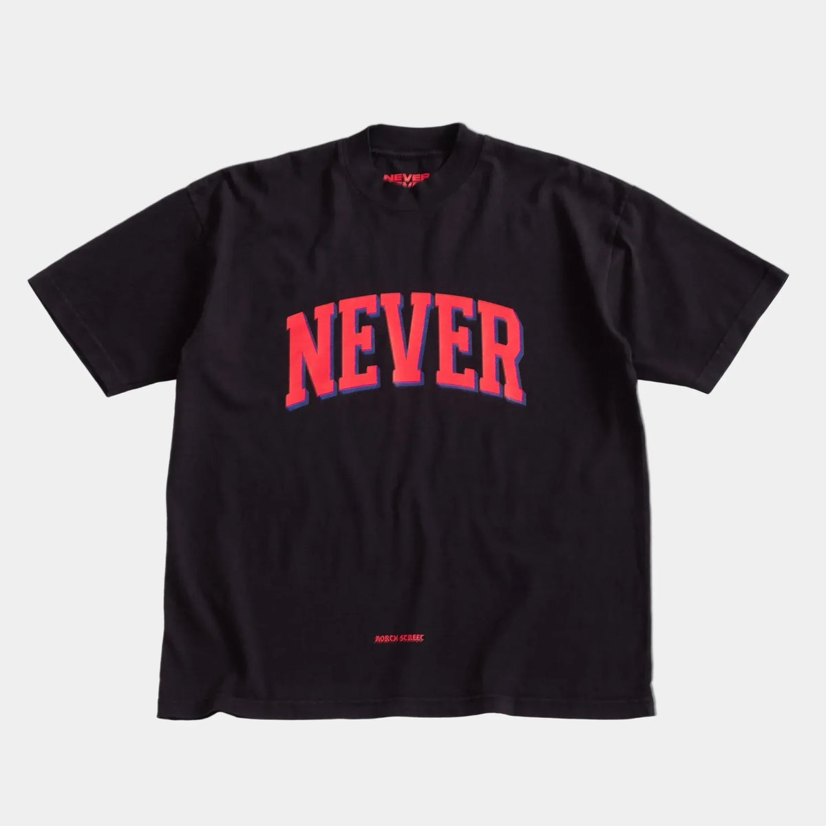 Never Never x High Society Tee - NEVER FRONT