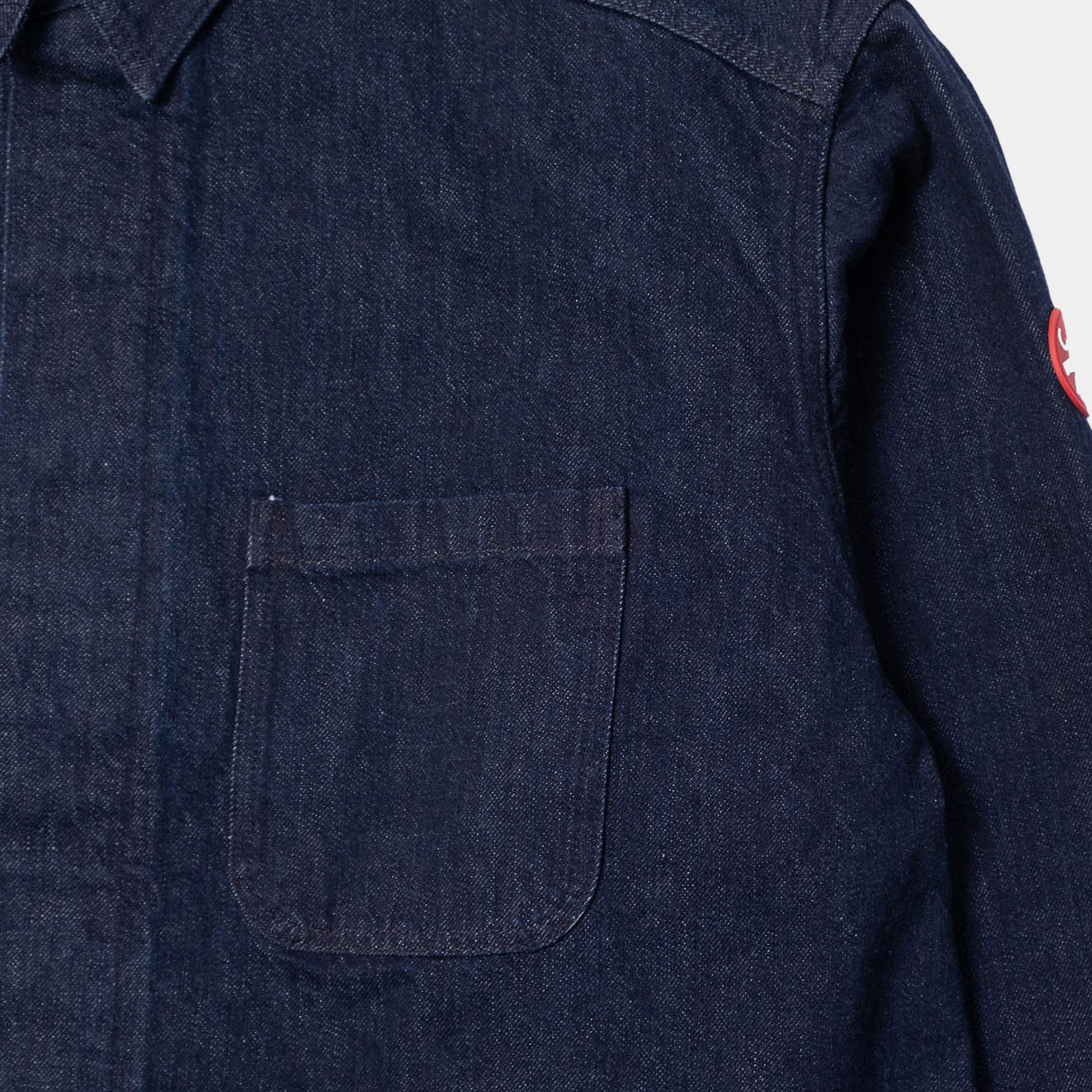 Cav Empt Denim Short Shirt Jacket - Indigo