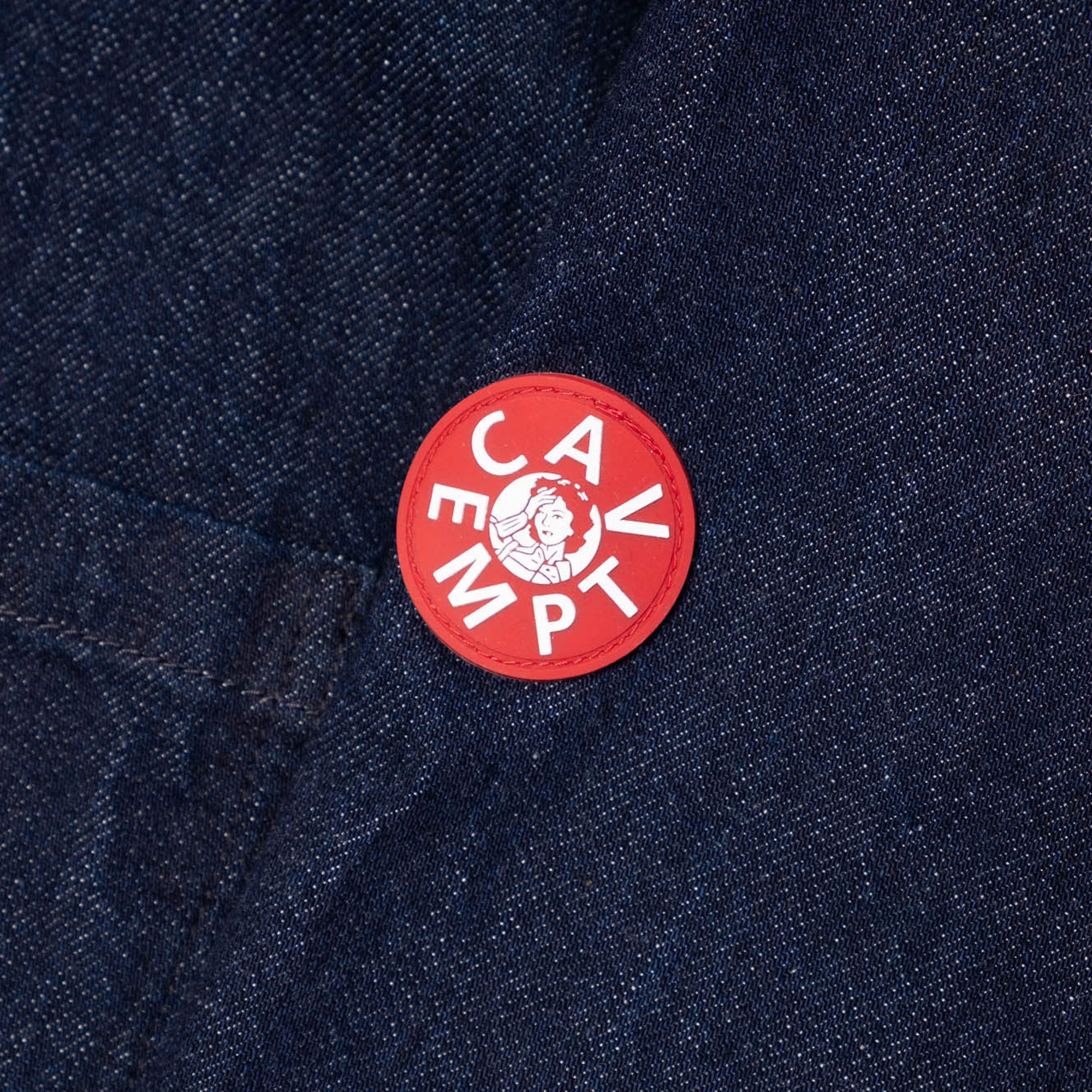 Cav Empt Denim Short Shirt Jacket - Indigo