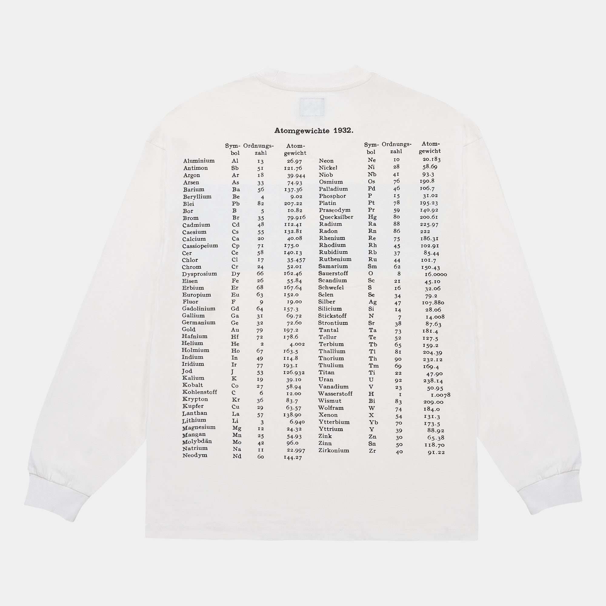 The Trilogy Tapes TTT Atomgewichte LS T-Shirt - White