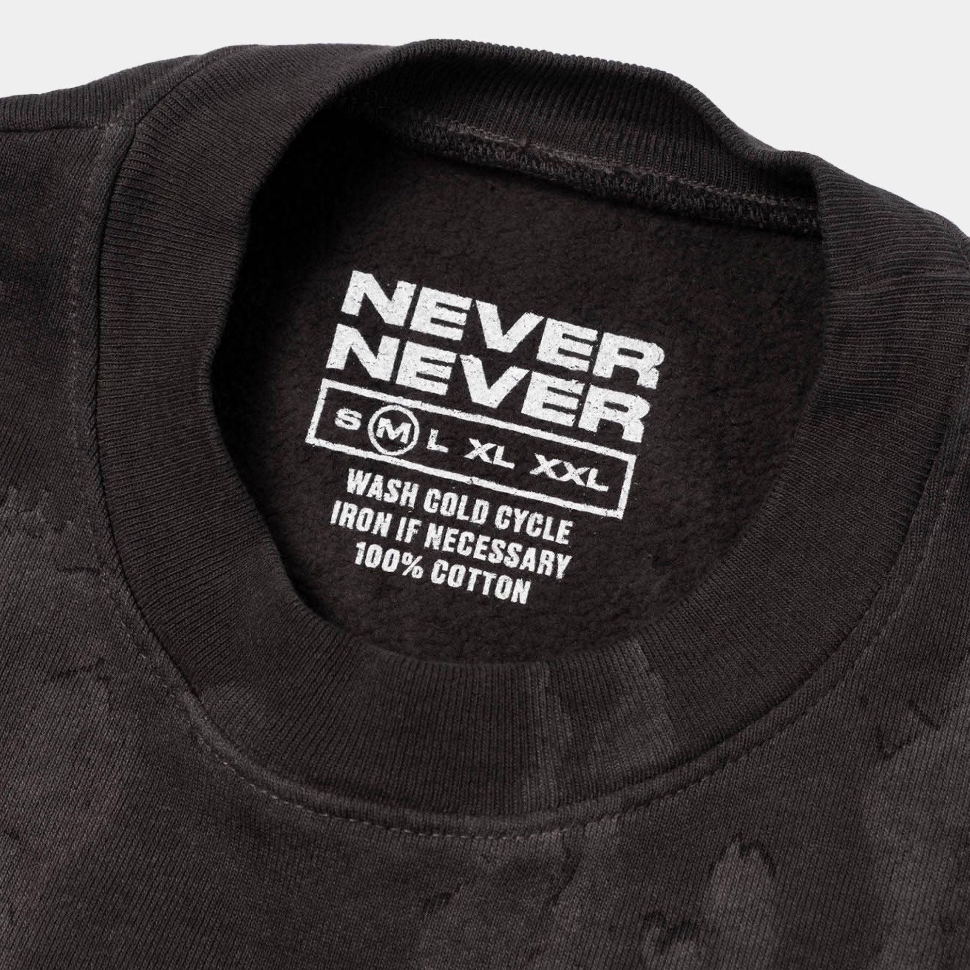 Never Never Concrète Sweatshirt - Black - Never Never