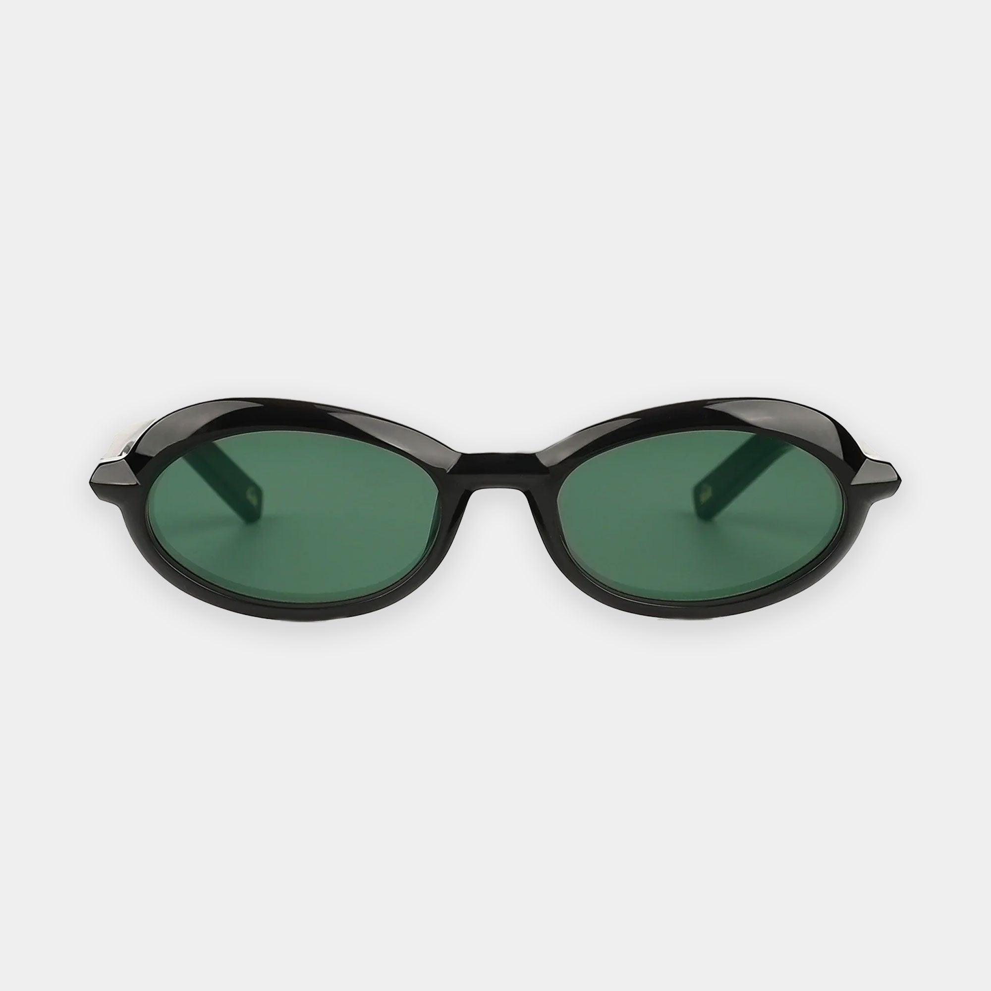 Sub Sun SUB013 Sunglasses - Transparent Black/Green - Never Never
