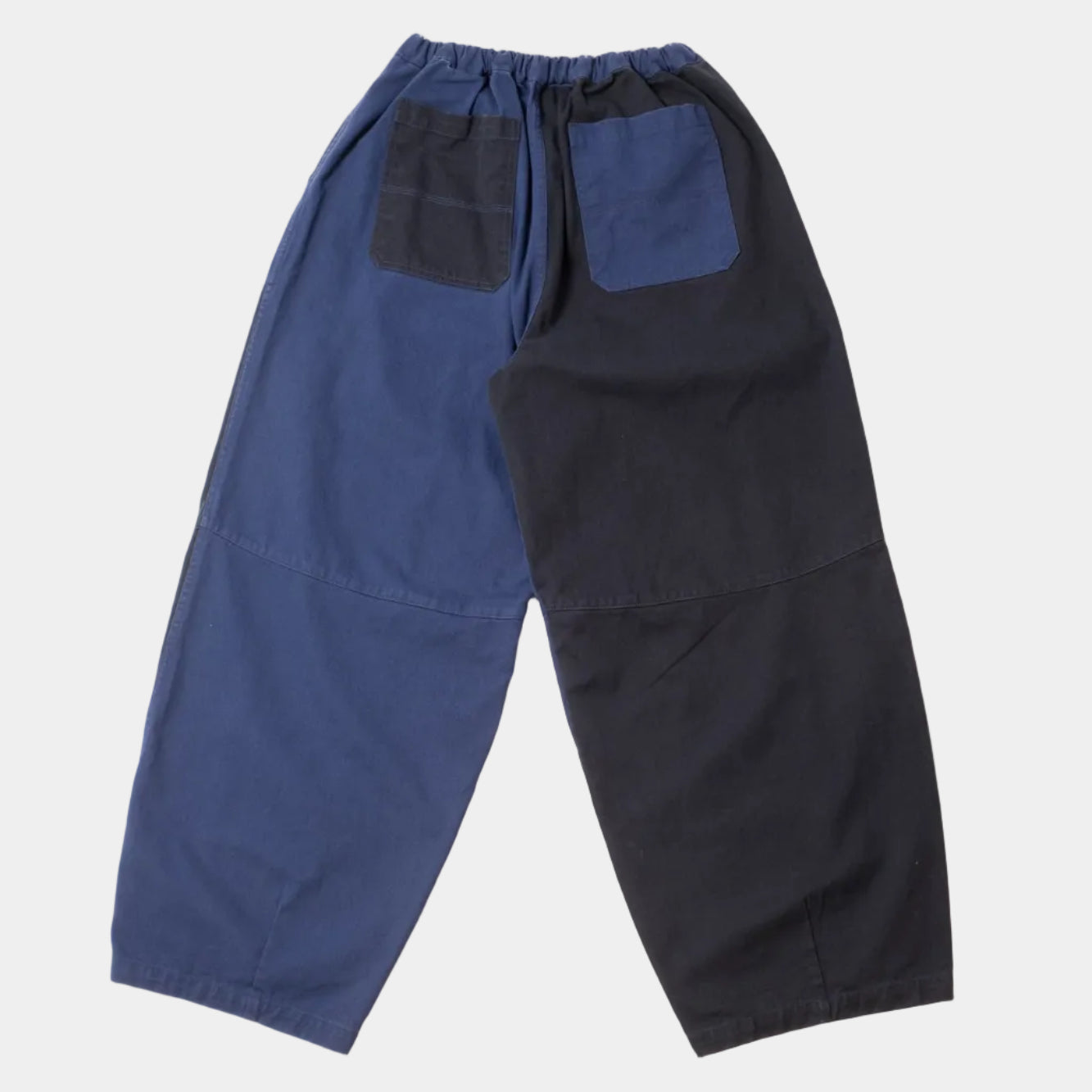 Anglan Panel Mix Balloon Balloon Pants - Blue