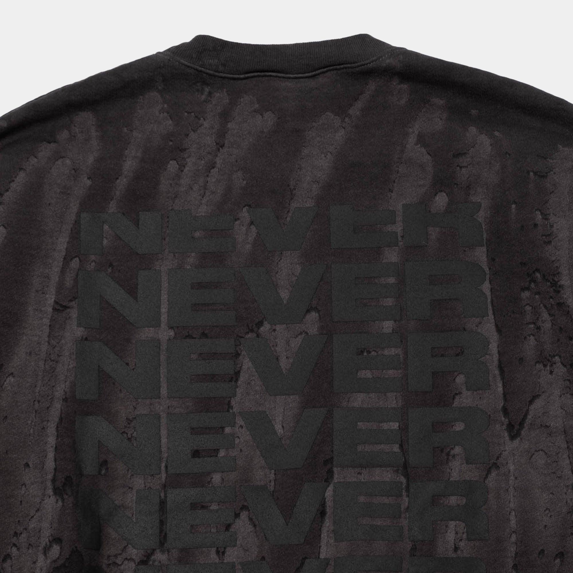 Never Never Concrète Sweatshirt - Black - Never Never