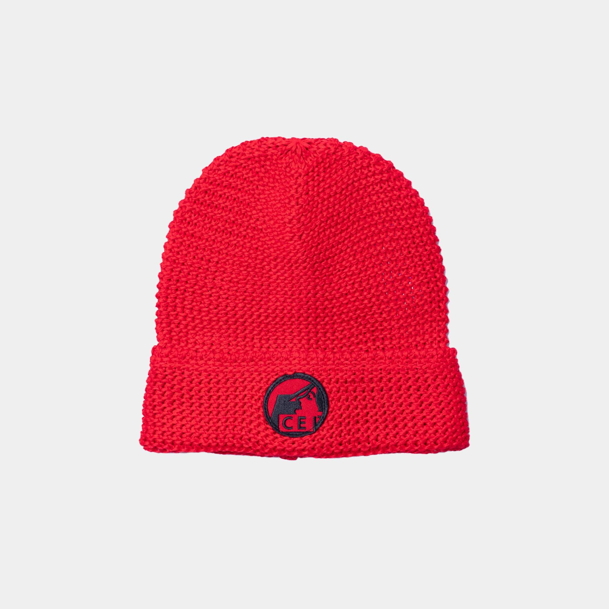 Cav Empt Pre Cog Cotton Knit Cap - Red - Never Never