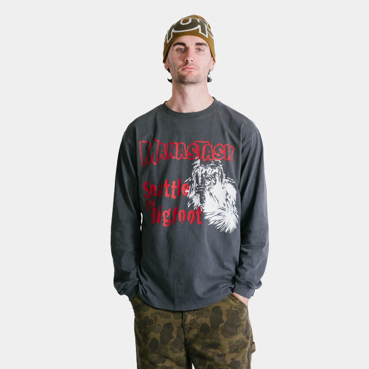 Manastash Pumice Big Foot LS Tee - Black - Never Never